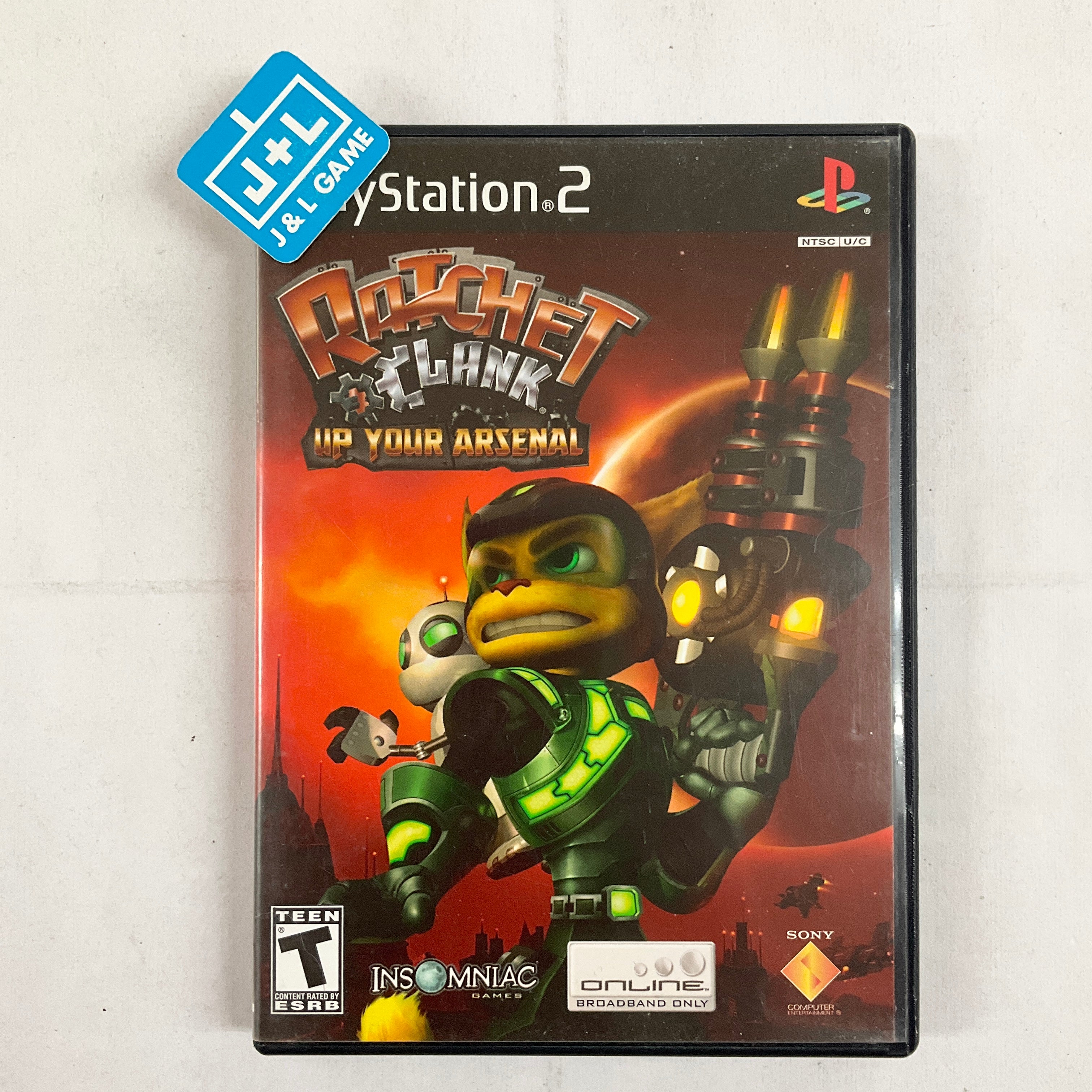 Ratchet & Clank: Up Your Arsenal - (PS2) PlayStation 2 [Pre-Owned] Video Games SCEA   