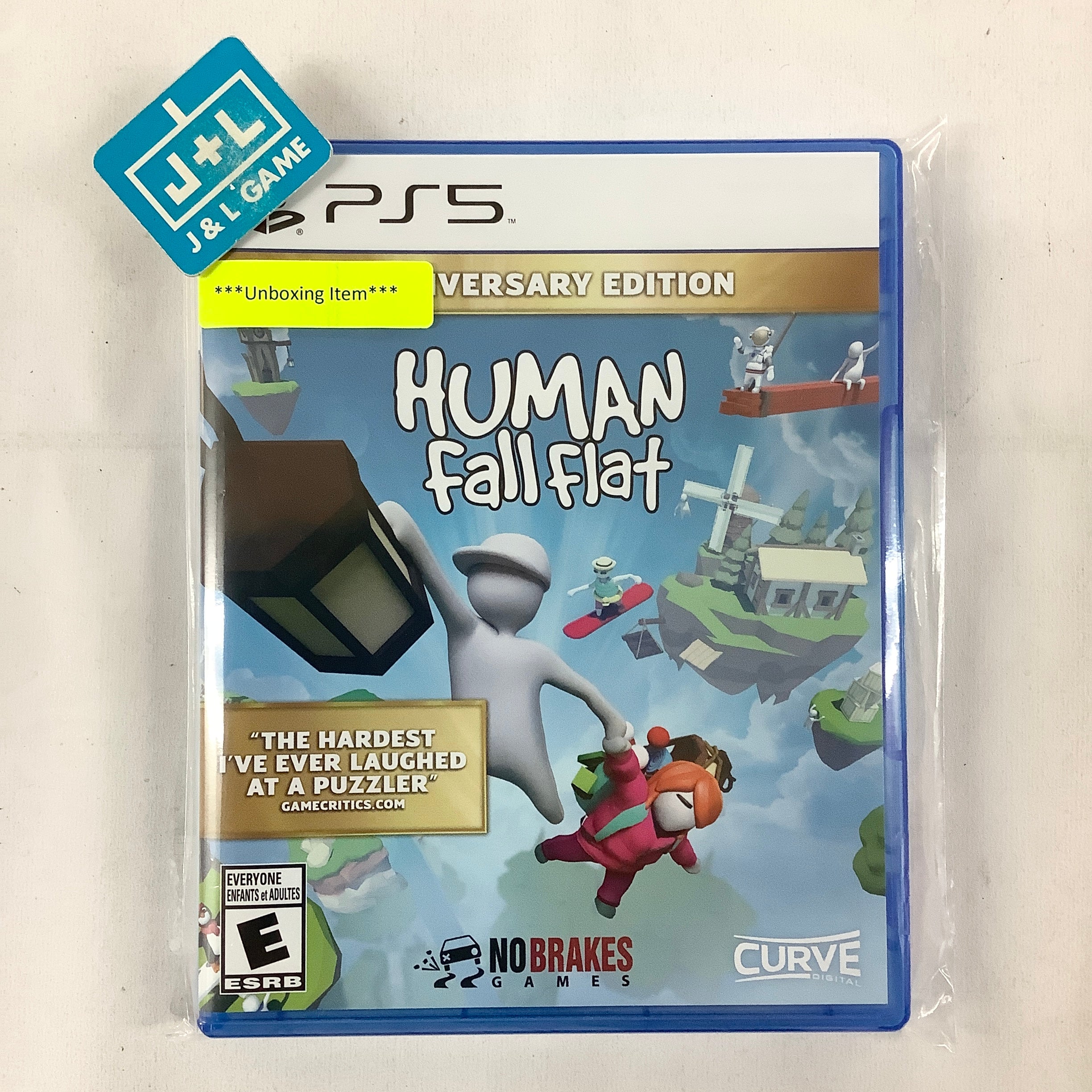 Human: Fall Flat Anniversary Edition - (PS5) PlayStation 5 [UNBOXING] Video Games Curve Digital   