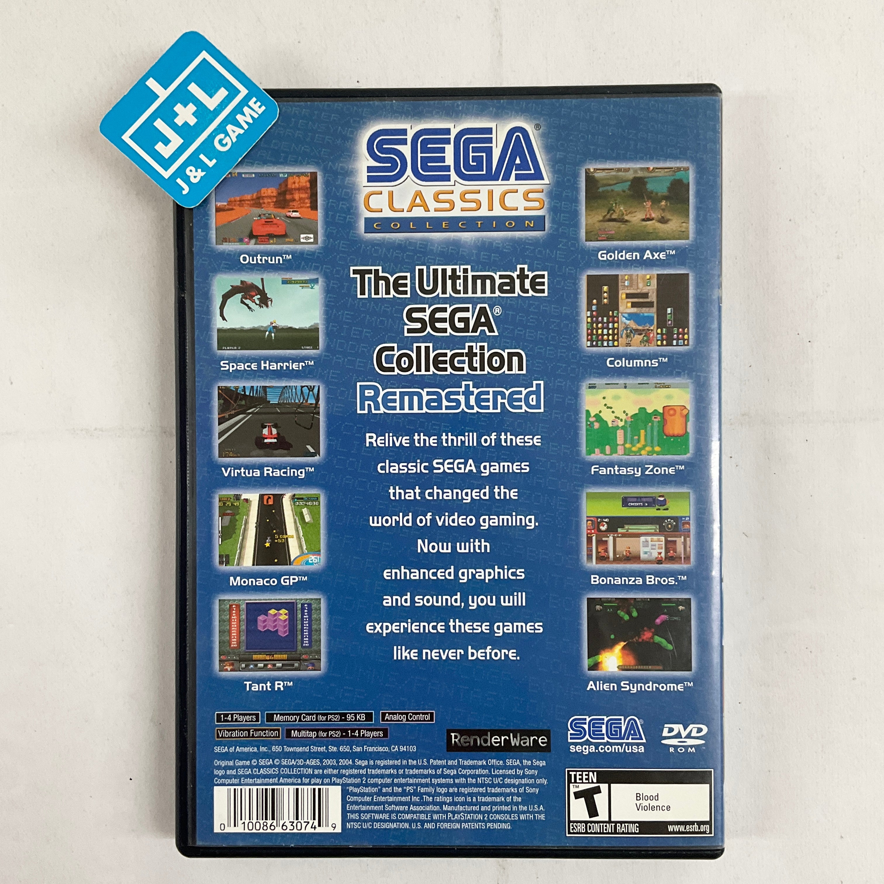 Sega Classics Collection - (PS2) PlayStation 2 [Pre-Owned] Video Games Sega   