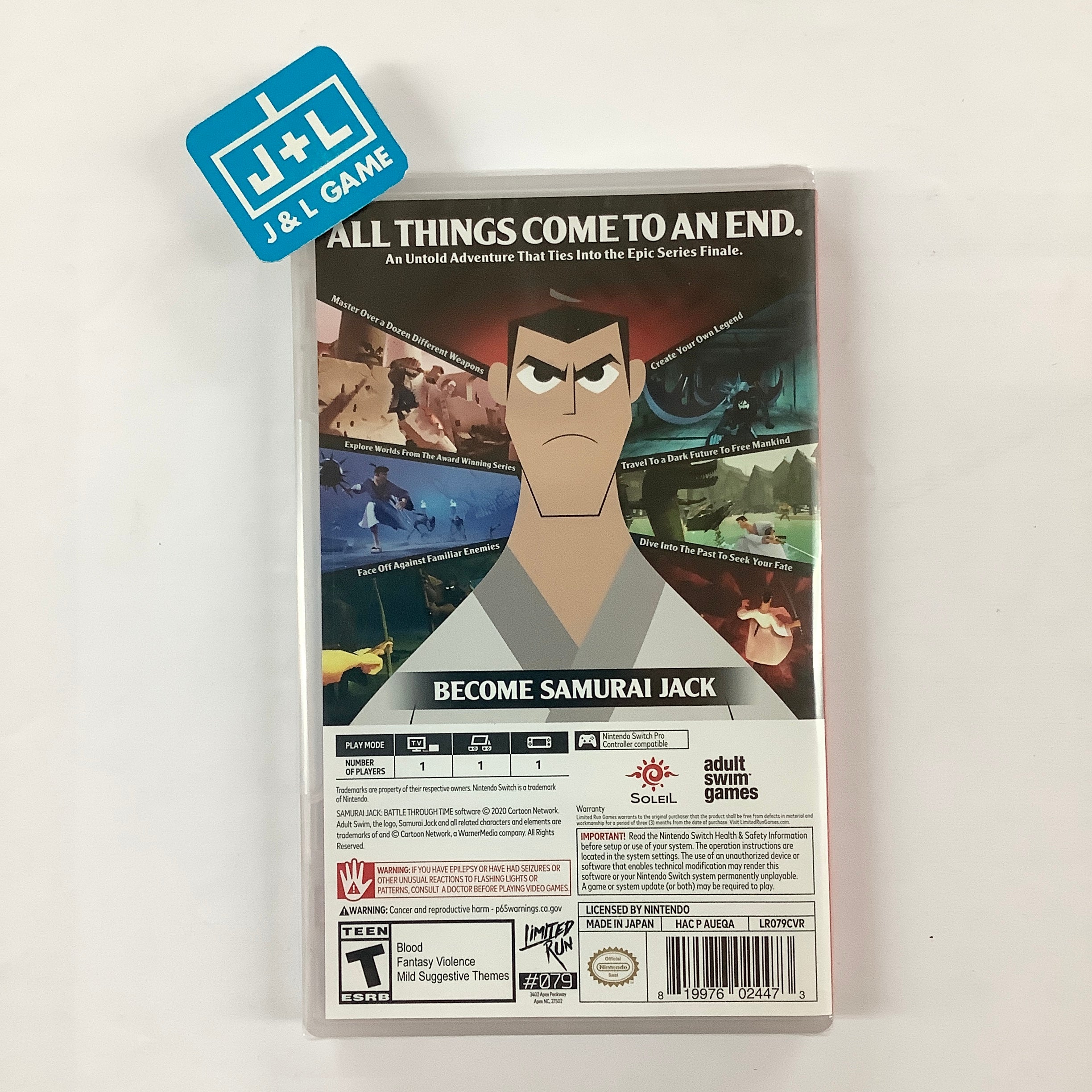 Samurai Jack Battle Through Time (Limited Run Games #079) - (NSW) Nintendo Switch Video Games Limited Run Games   