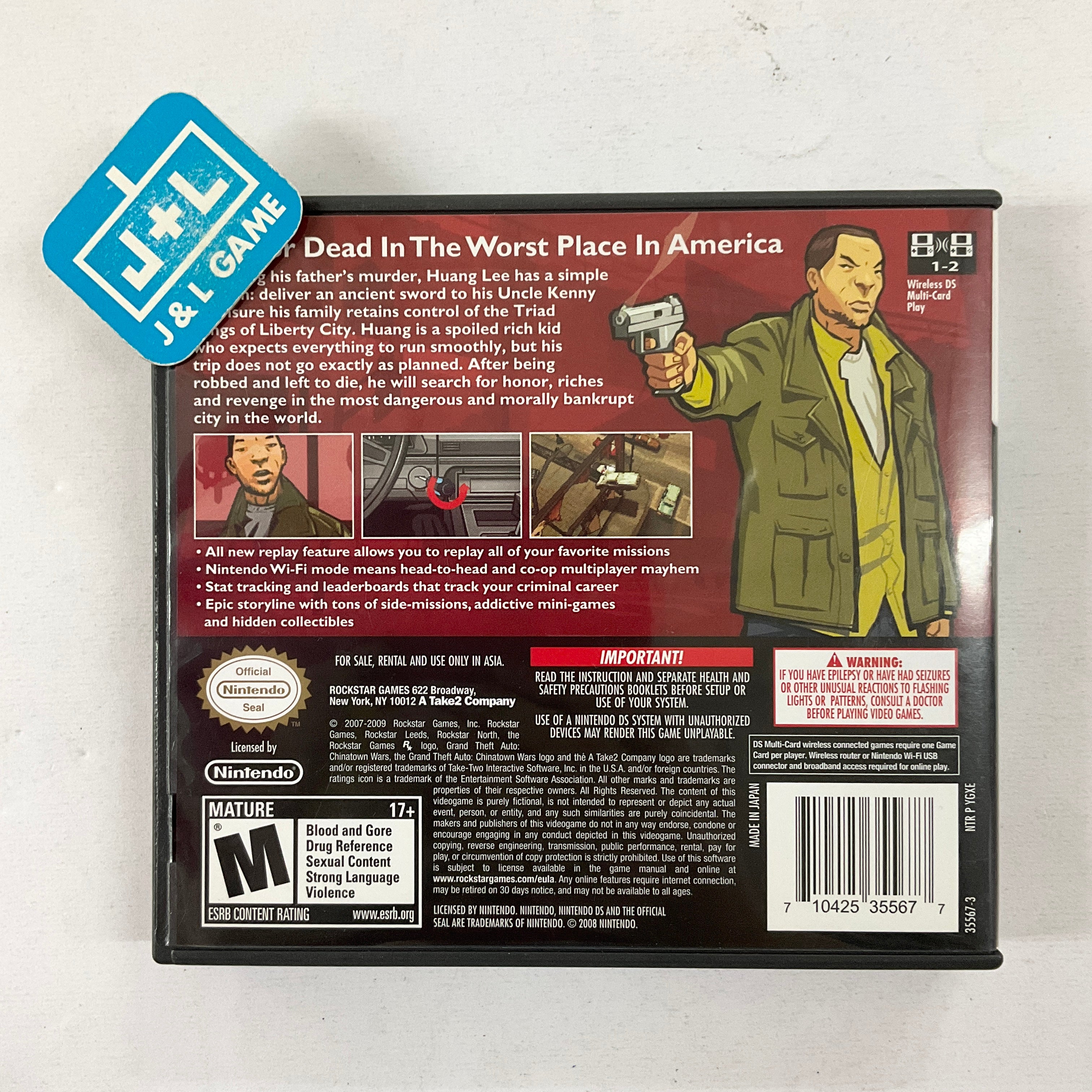 Grand Theft Auto: Chinatown Wars - (NDS) Nintendo DS [Pre-Owned] Video Games Rockstar Games   