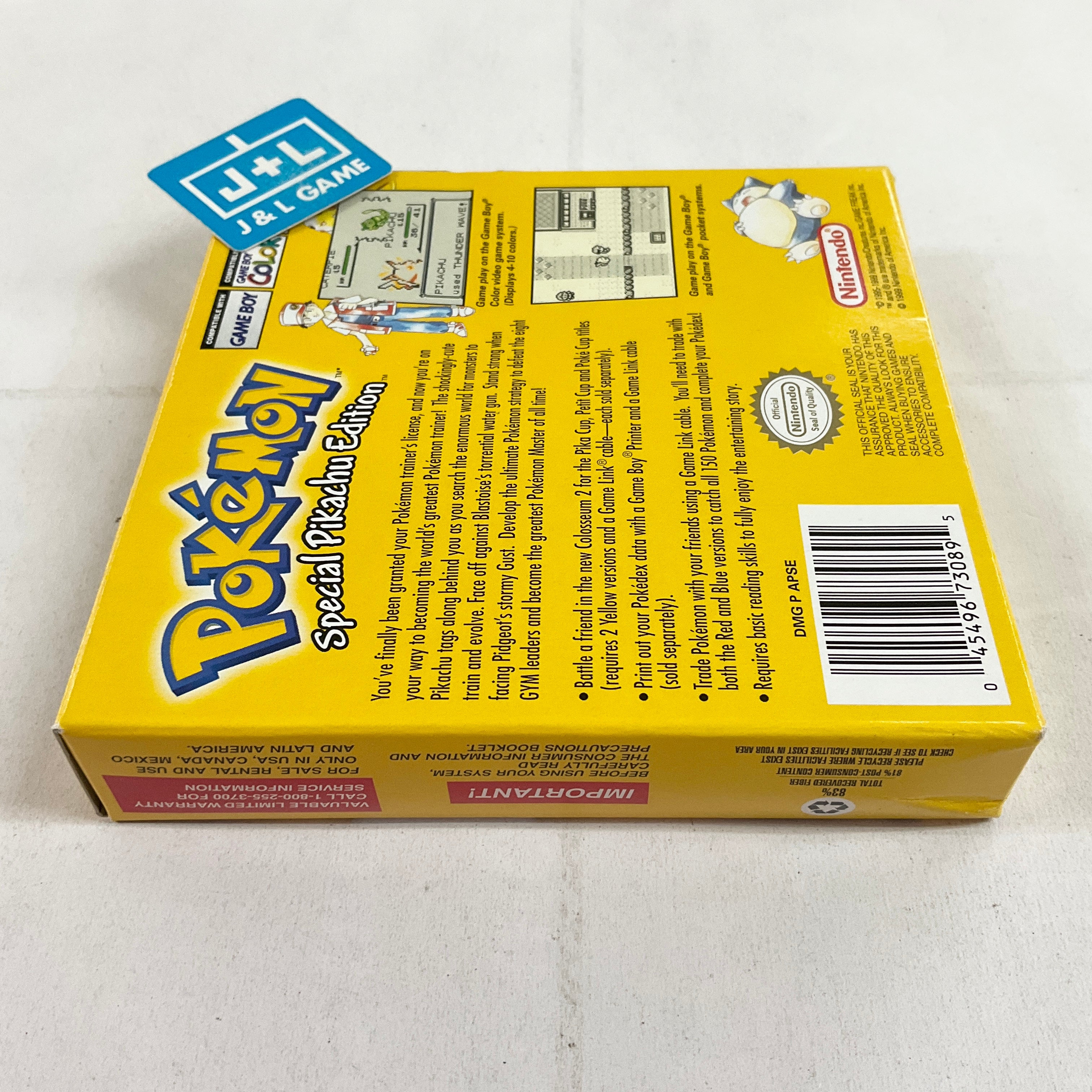 Pokemon Yellow Version: Special Pikachu Edition - (GB) Game Boy [Pre-Owned] Video Games Nintendo   