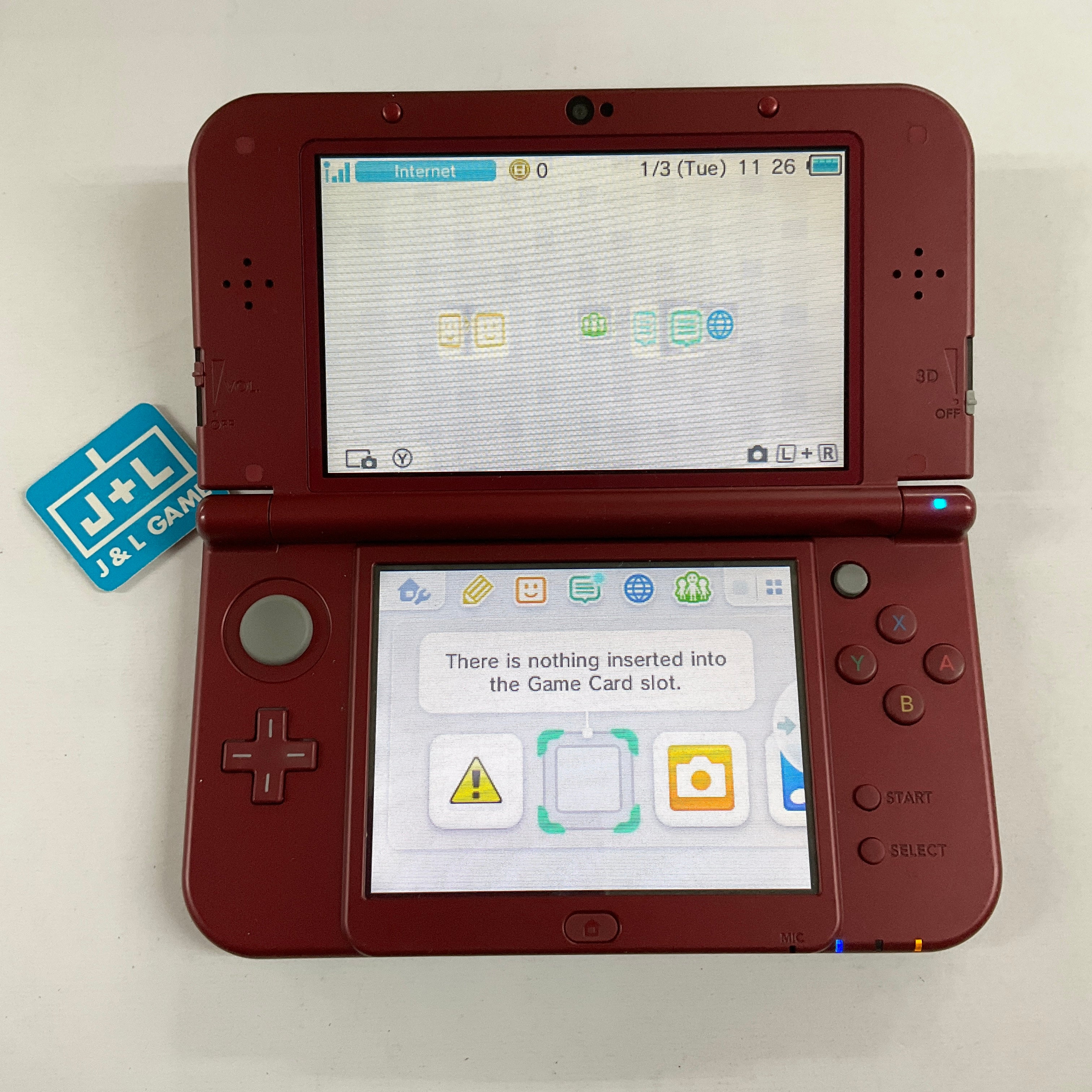 Nintendo New 3DS XL Console (Red) - (3DS) Nintendo 3DS [Pre-Owned] Consoles Nintendo   