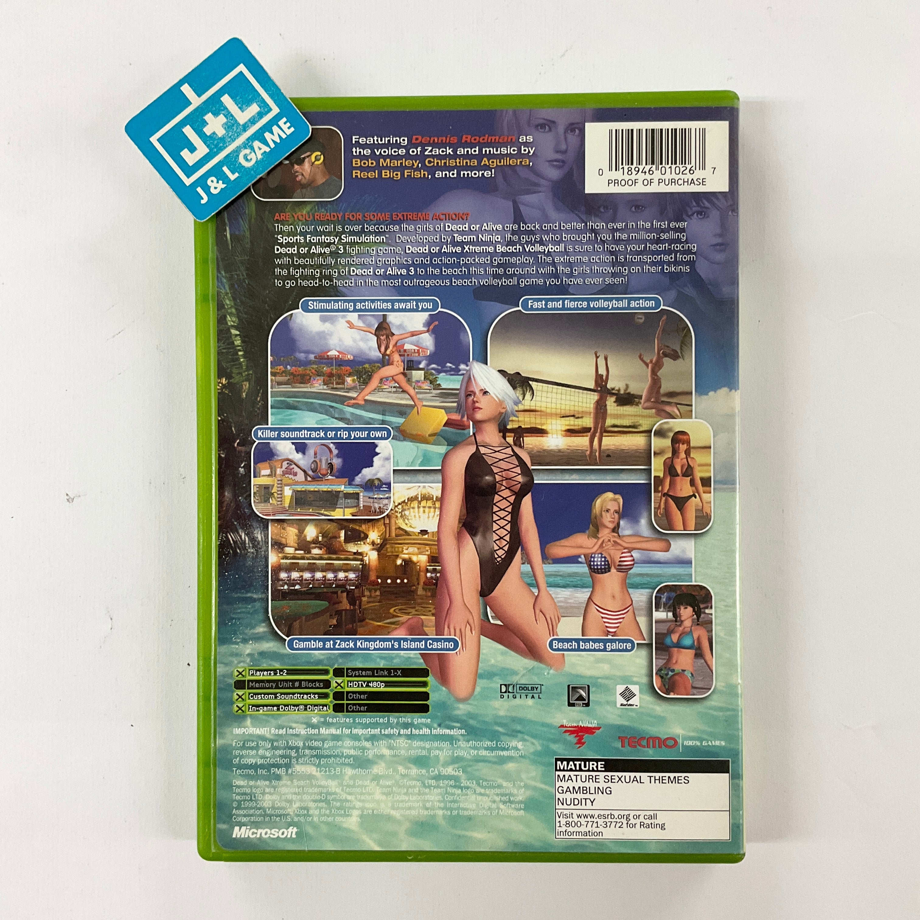 Dead or Alive: Xtreme Beach Volleyball - (XB) Xbox [Pre-Owned] Video Games Tecmo   