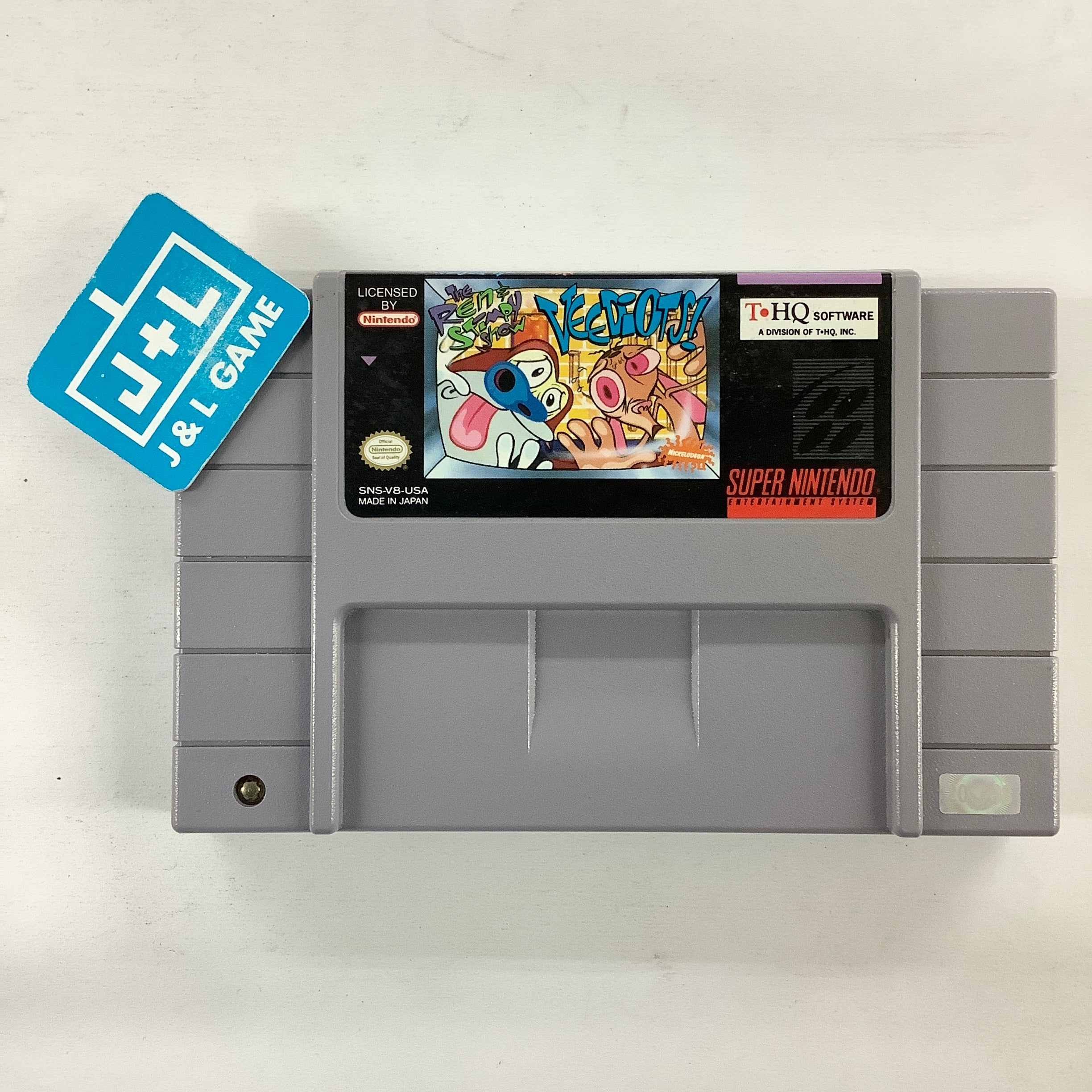 The Ren & Stimpy Show: Veediots! - (SNES) Super Nintendo [Pre-Owned] Video Games THQ   