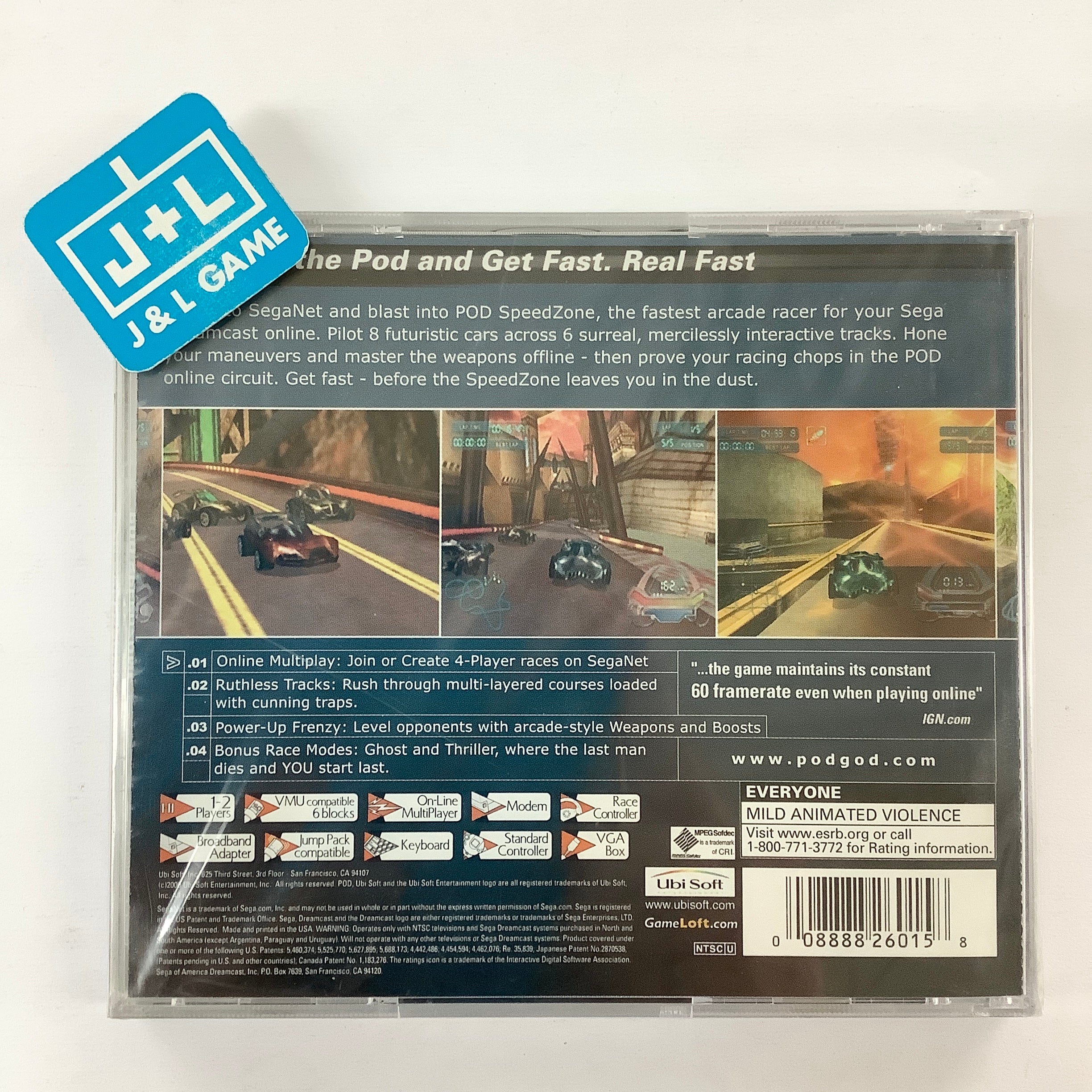 POD: Speedzone - (DC) SEGA Dreamcast Video Games Ubisoft   