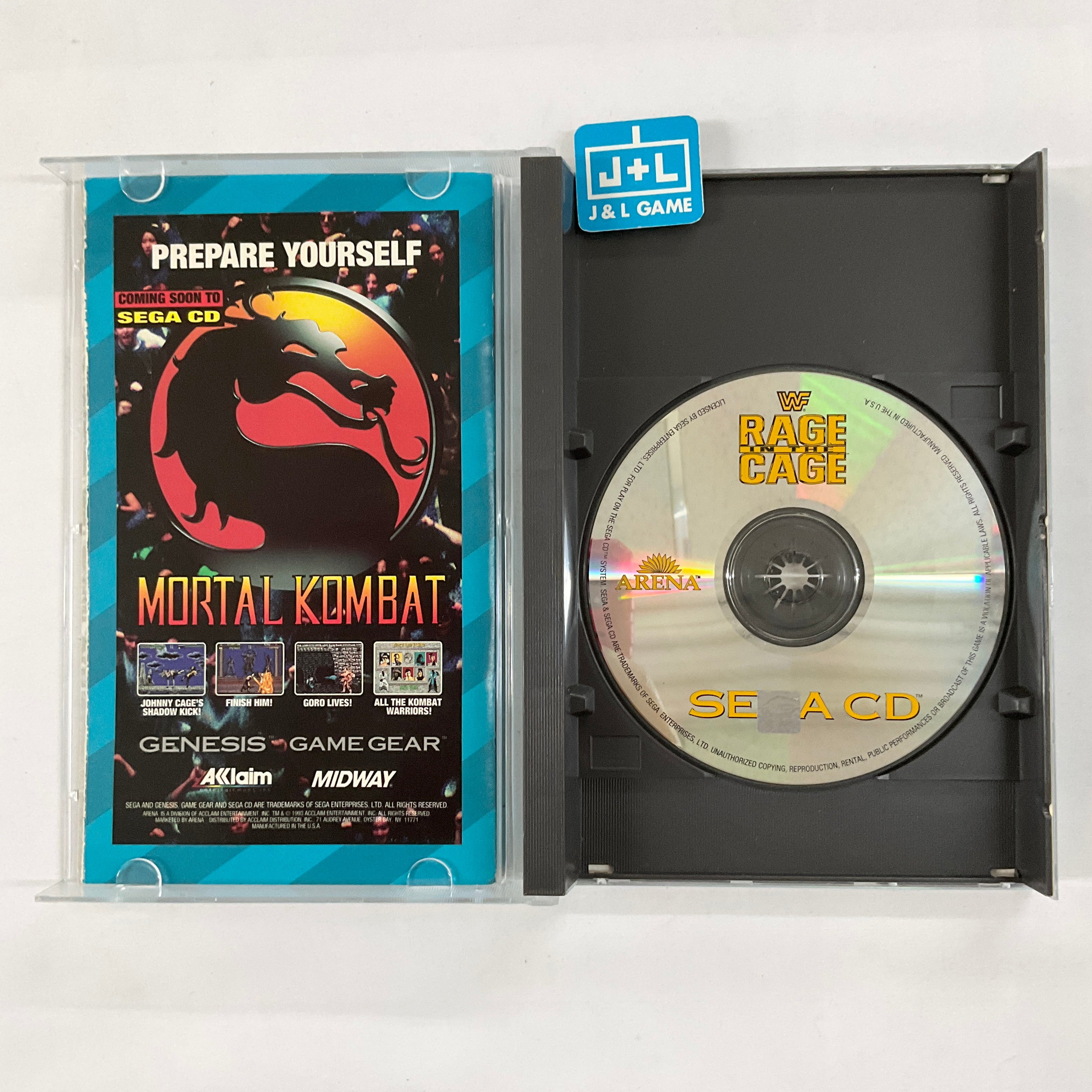 WWF Rage in the Cage - (SCD) Sega CD [Pre-Owned] Video Games Arena   