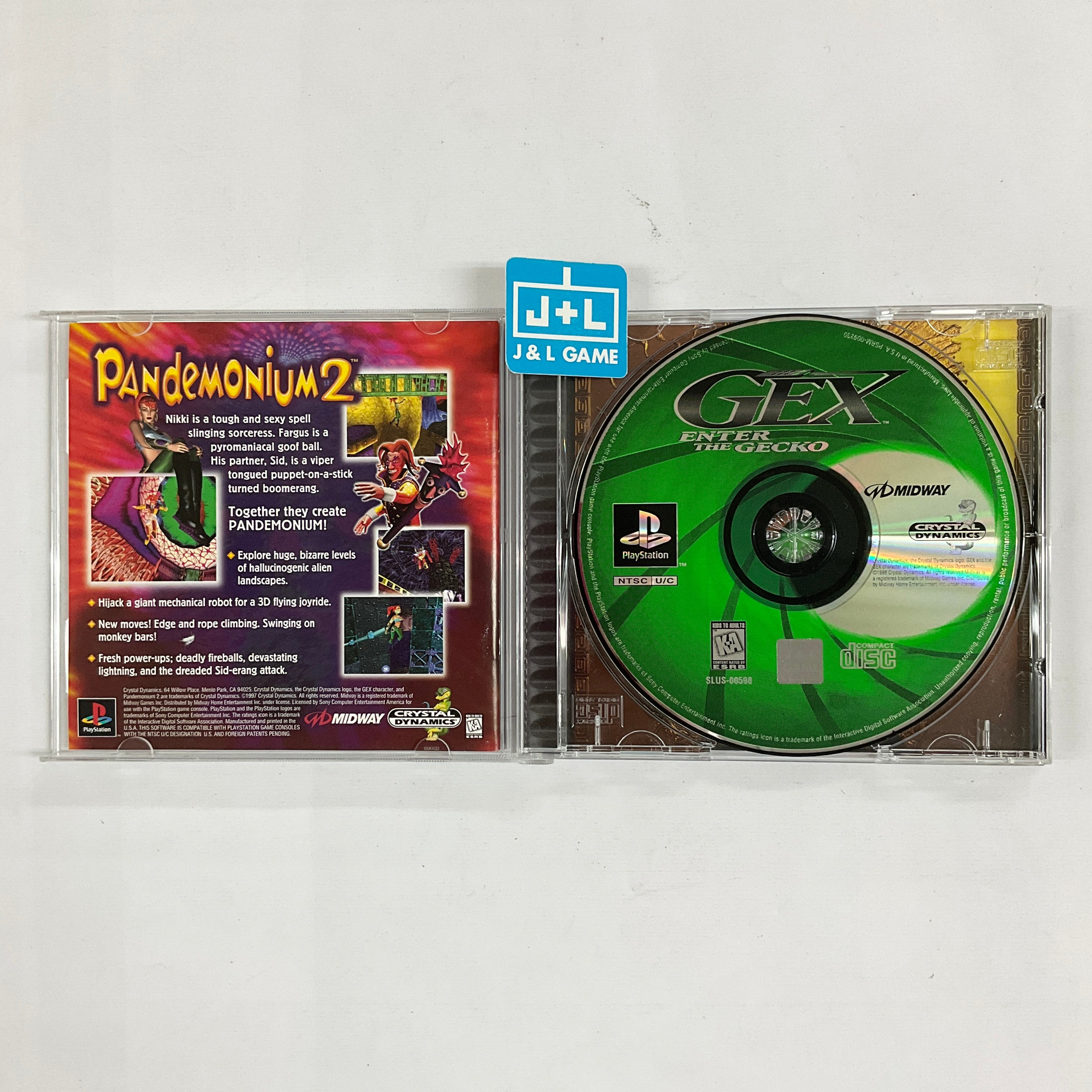 Gex: Enter the Gecko - (PS1) Playstation 1 [Pre-Owned] Video Games Crystal Dynamics   