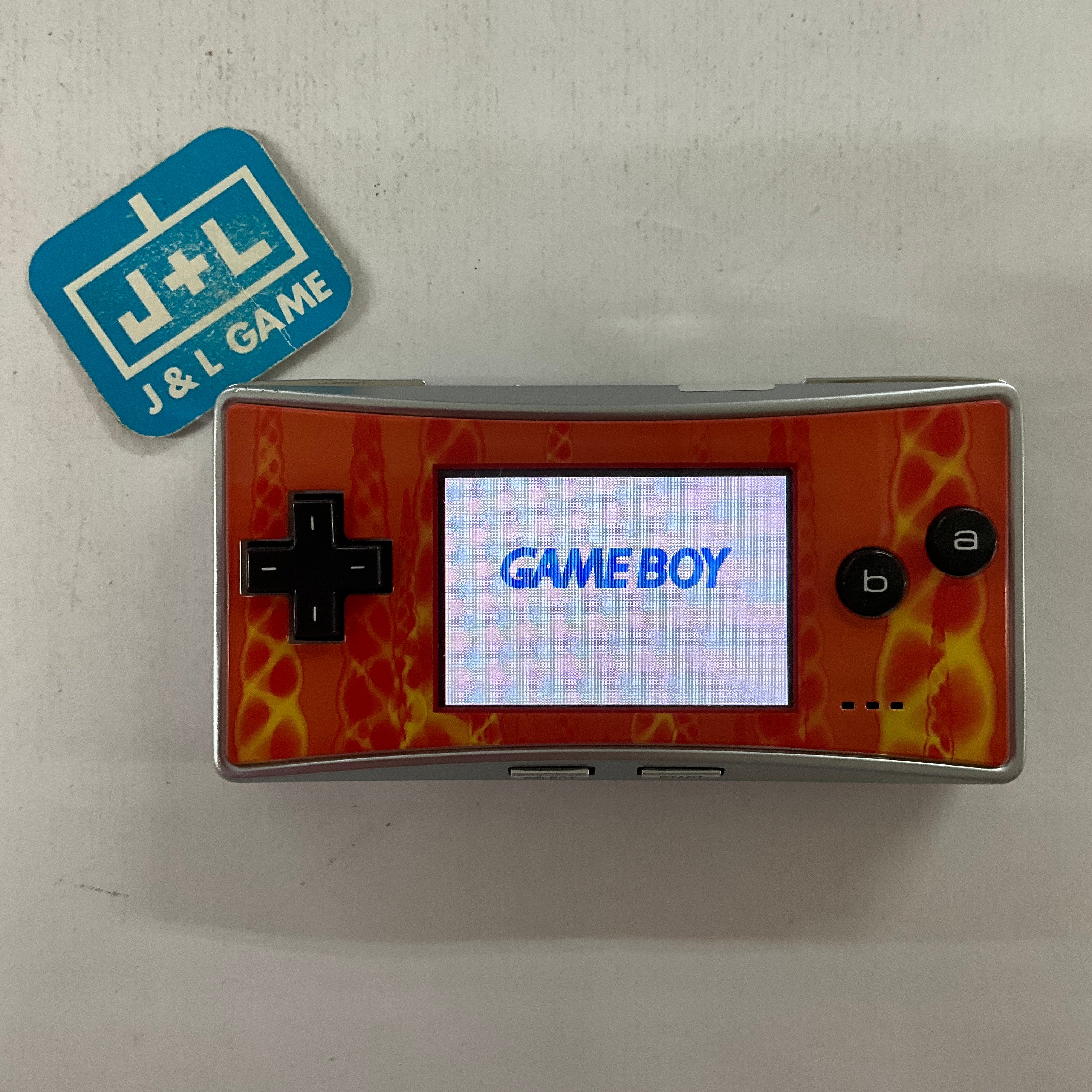 Game Boy Micro (Spiked Flames) - (GBA) Game Boy Advance [Pre-Owned] Consoles Nintendo   