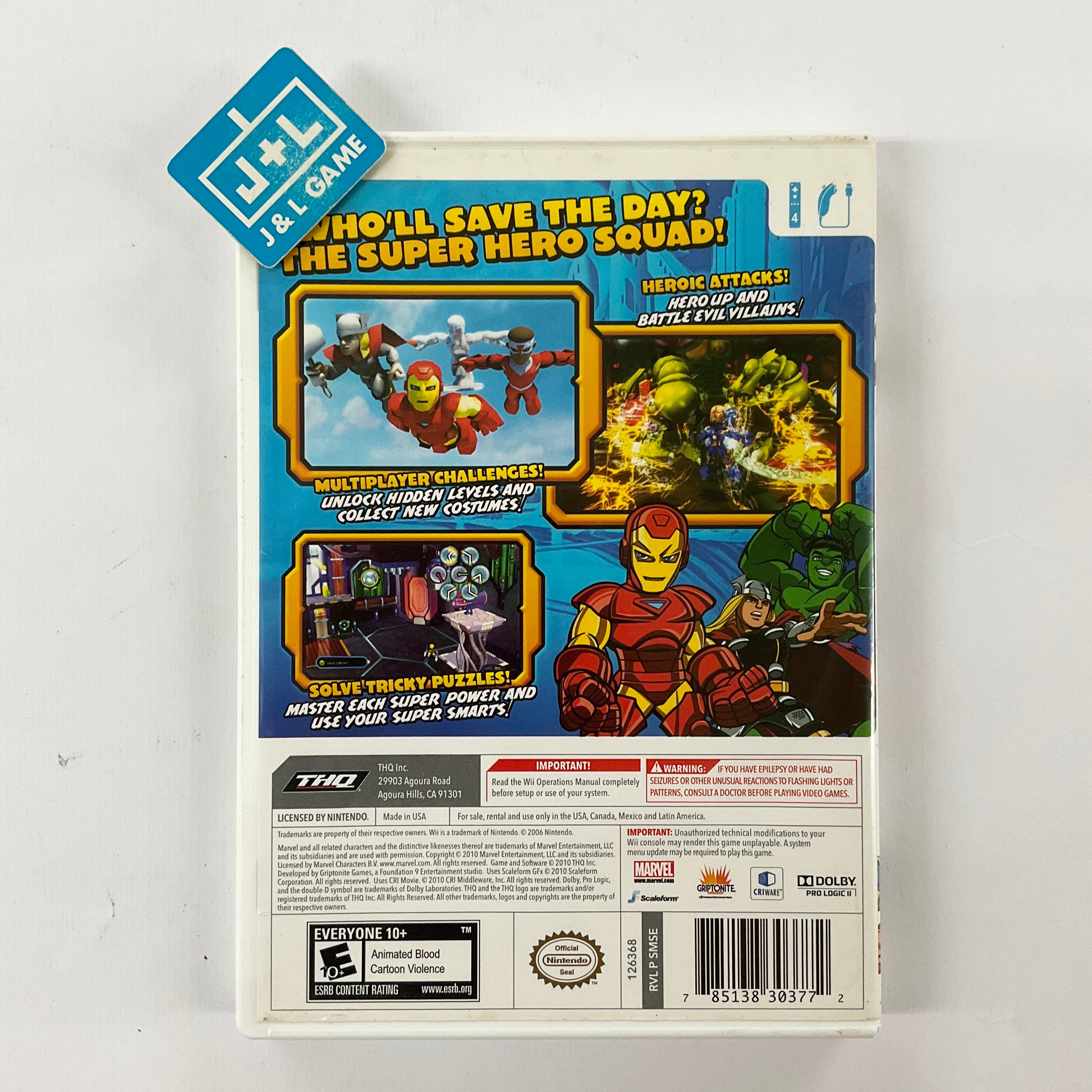 Marvel Super Hero Squad The Infinity Gauntlet - Nintendo Wii [Pre-Owned] Video Games THQ   