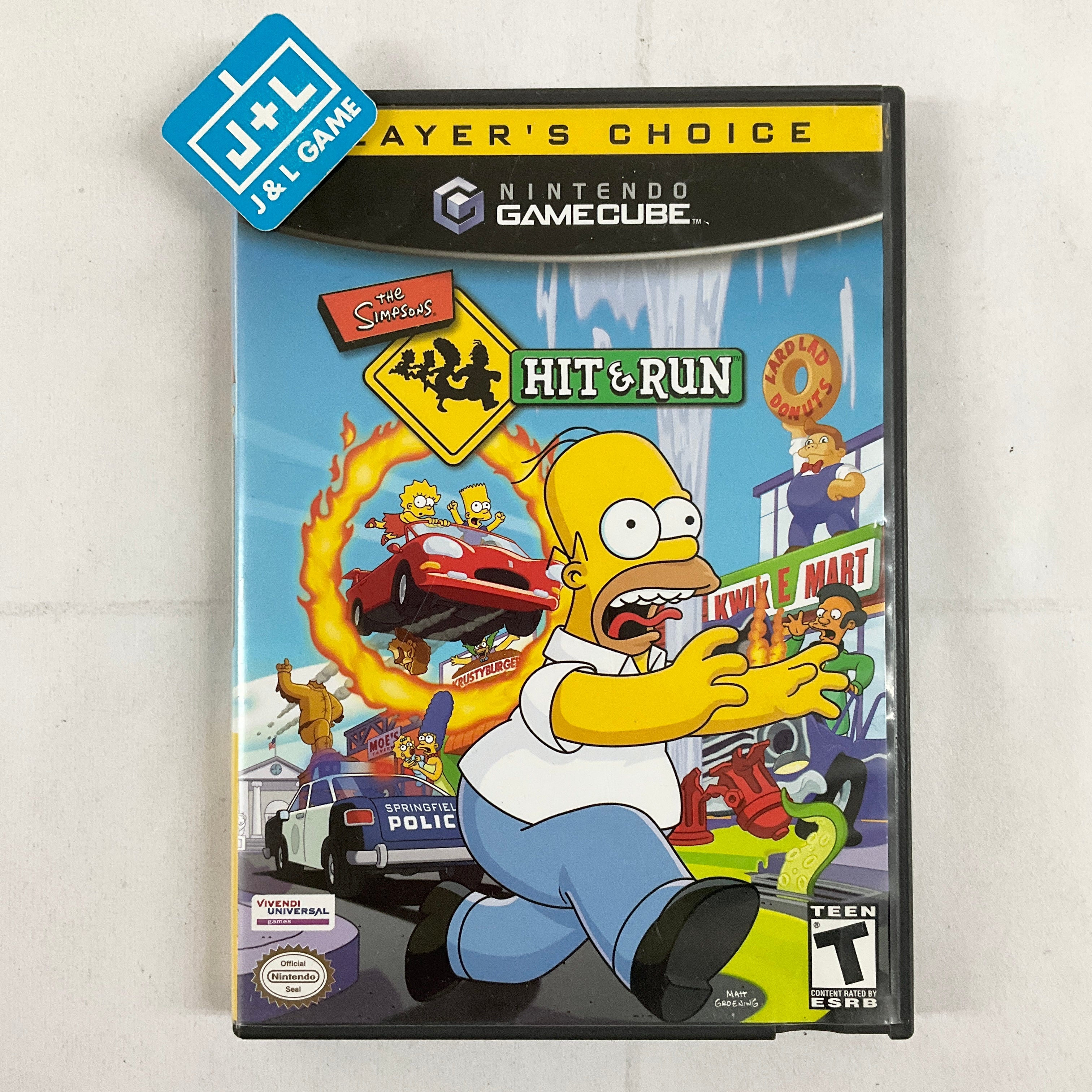 The Simpsons Hit & Run (Player's Choice) - (GC) GameCube [Pre-Owned] Video Games Nintendo   