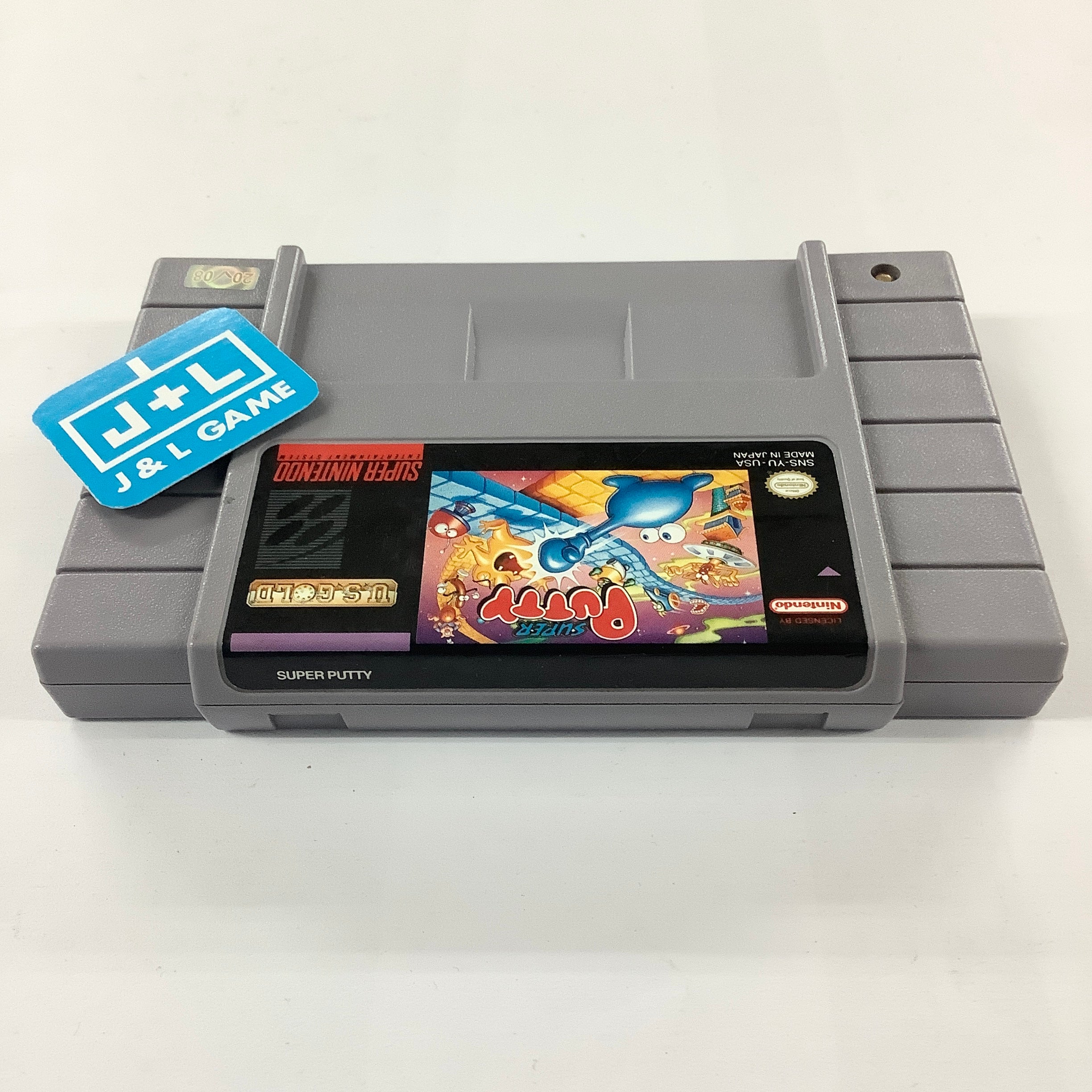 Super Putty - (SNES) Super Nintendo [Pre-Owned] Video Games U.S. Gold   