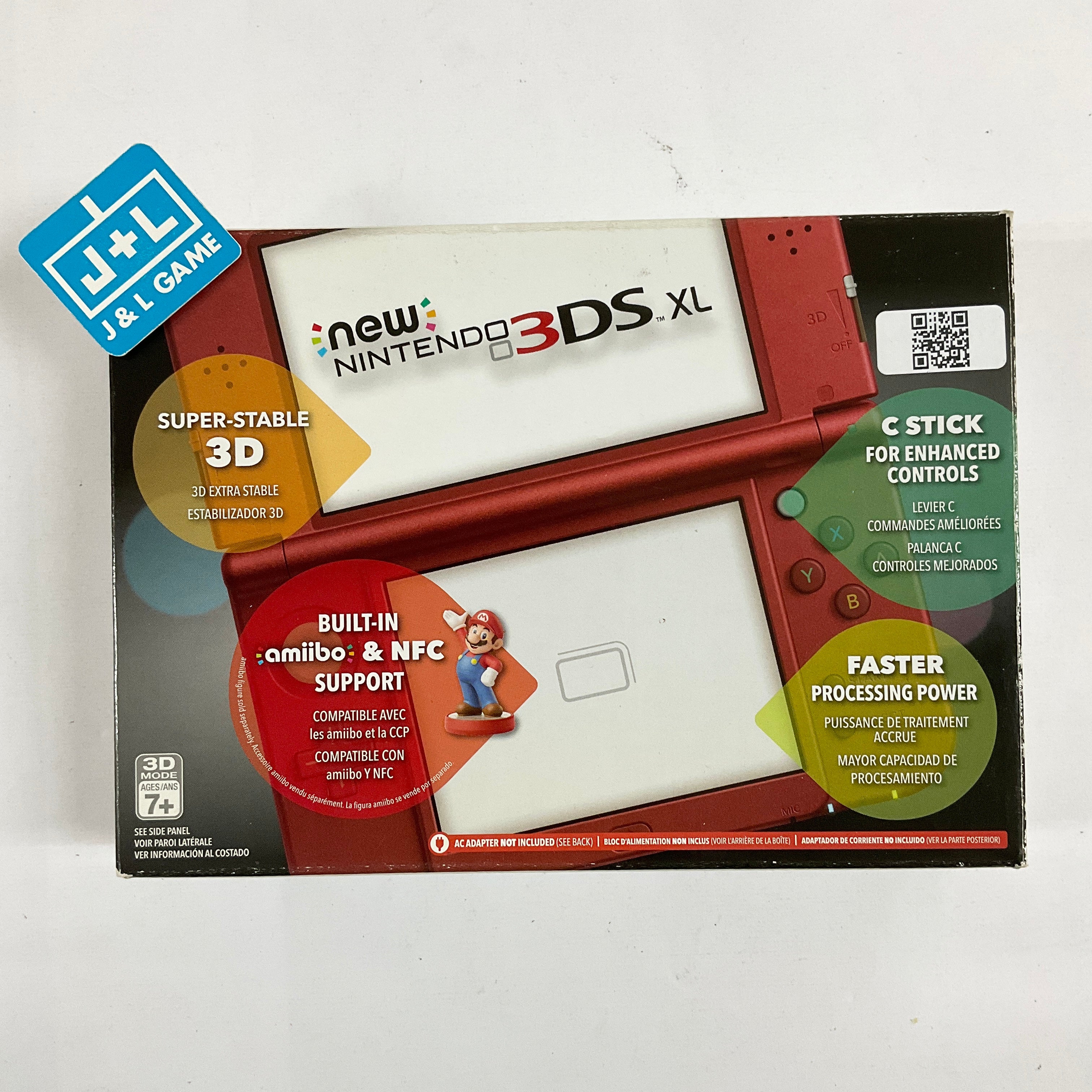 Nintendo New 3DS XL Console (Red) - (3DS) Nintendo 3DS [Pre-Owned] Consoles Nintendo   