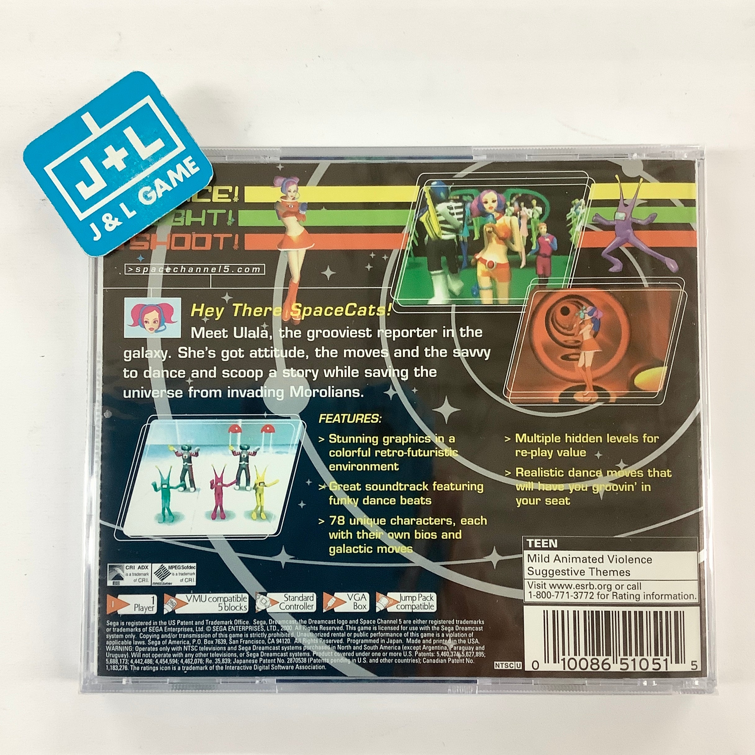 Space Channel 5 - (DC) SEGA Dreamcast Video Games Sega   