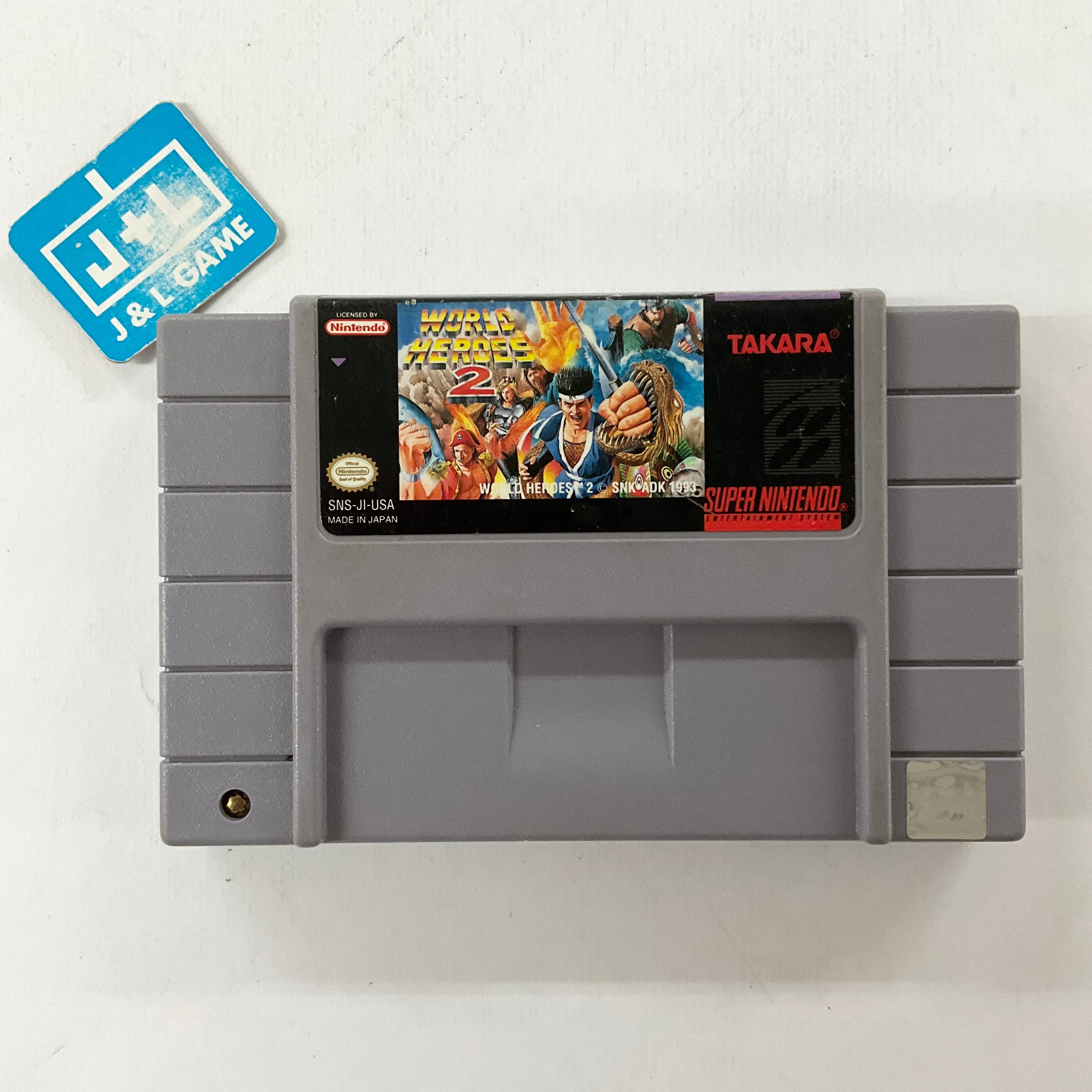 World Heroes 2 - (SNES) Super Nintendo [Pre-Owned] Video Games Takara   