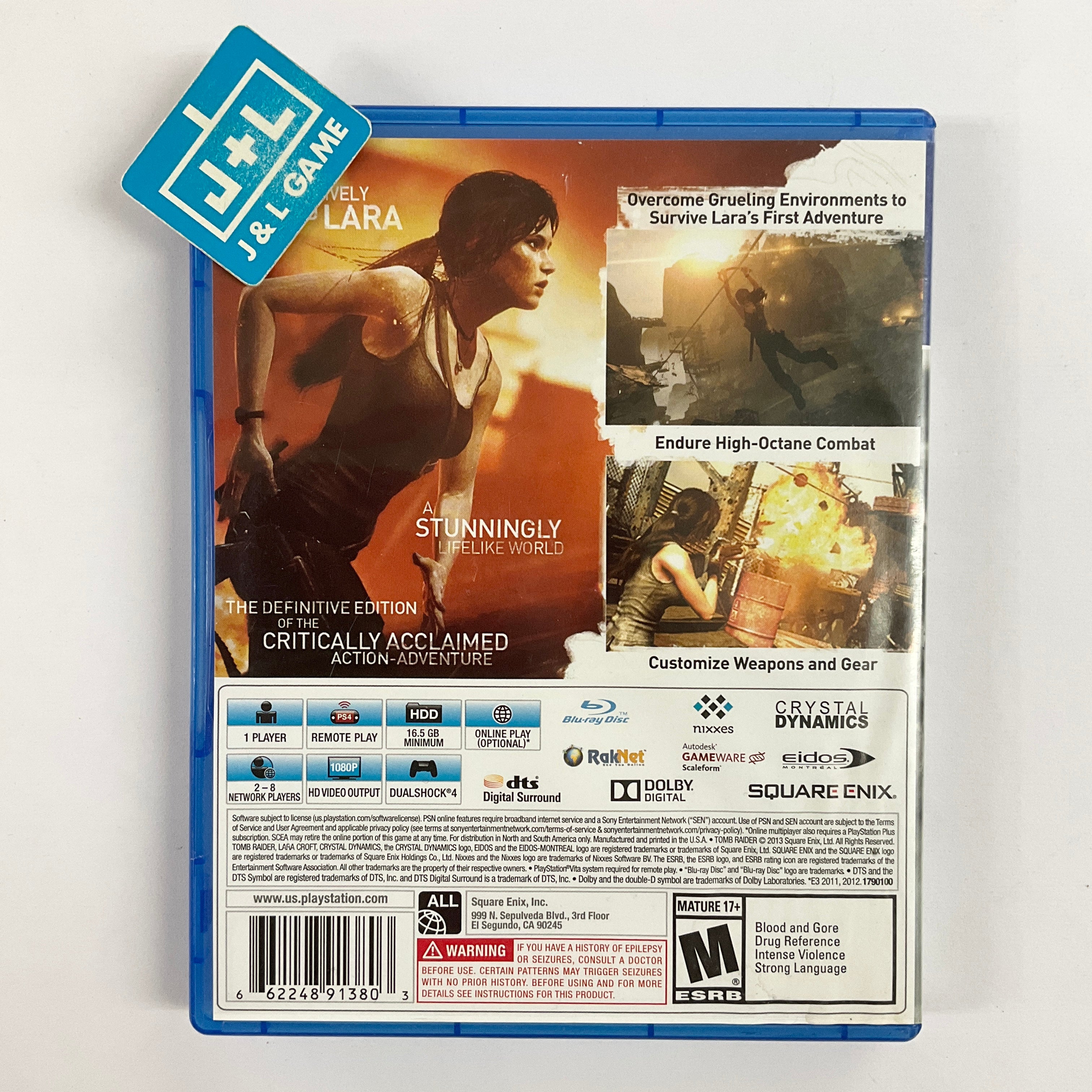 Tomb Raider: Definitive Edition - (PS4) PlayStation 4 [Pre-Owned] Video Games Square Enix   