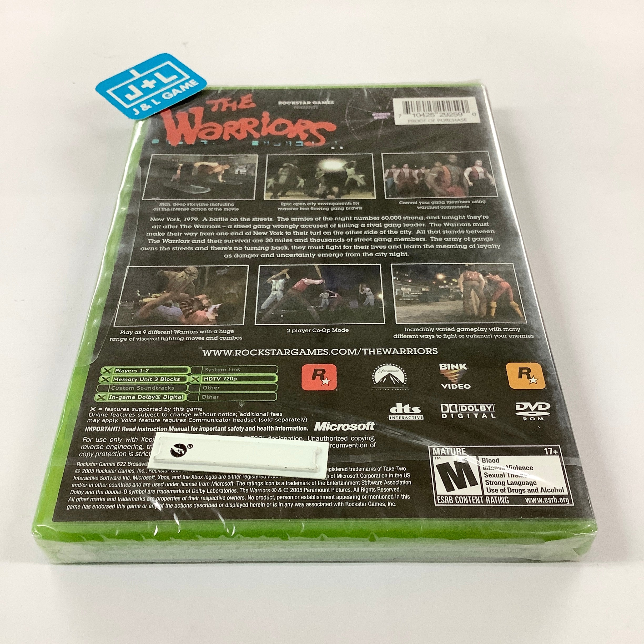 The Warriors - (XB) Xbox Video Games Rockstar Games   