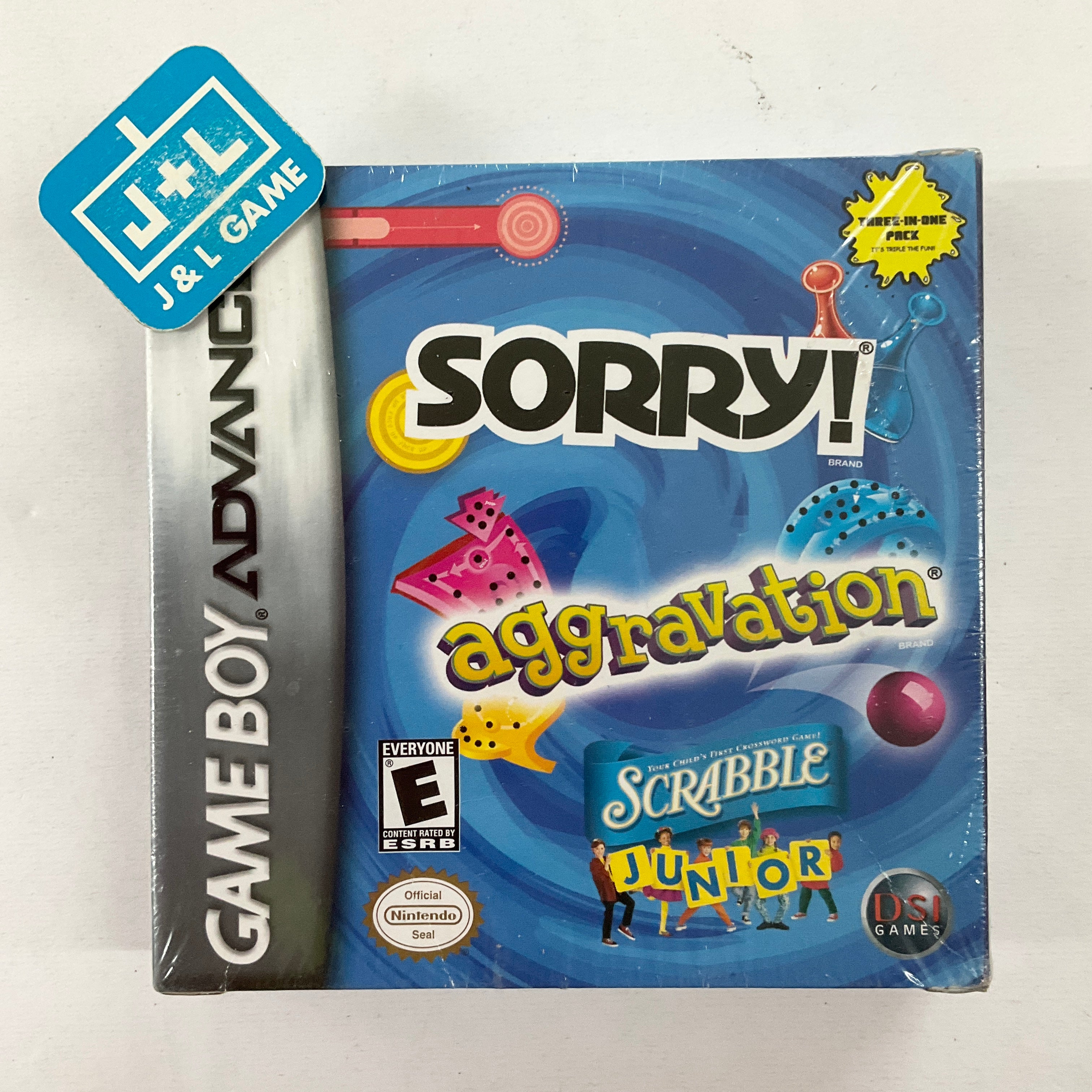 Sorry! / Aggravation / Scrabble Junior - (GBA) Game Boy Advance Video Games DSI Games   