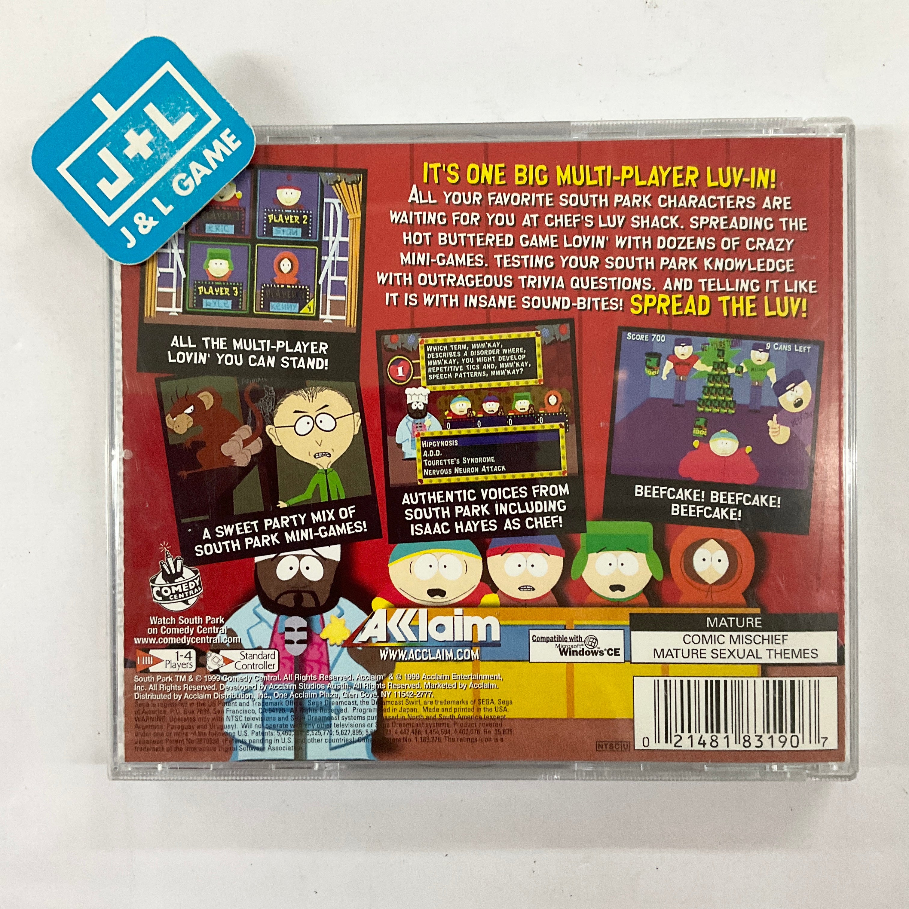 South Park: Chef's Luv Shack - (DC) SEGA Dreamcast [Pre-Owned] Video Games Acclaim   