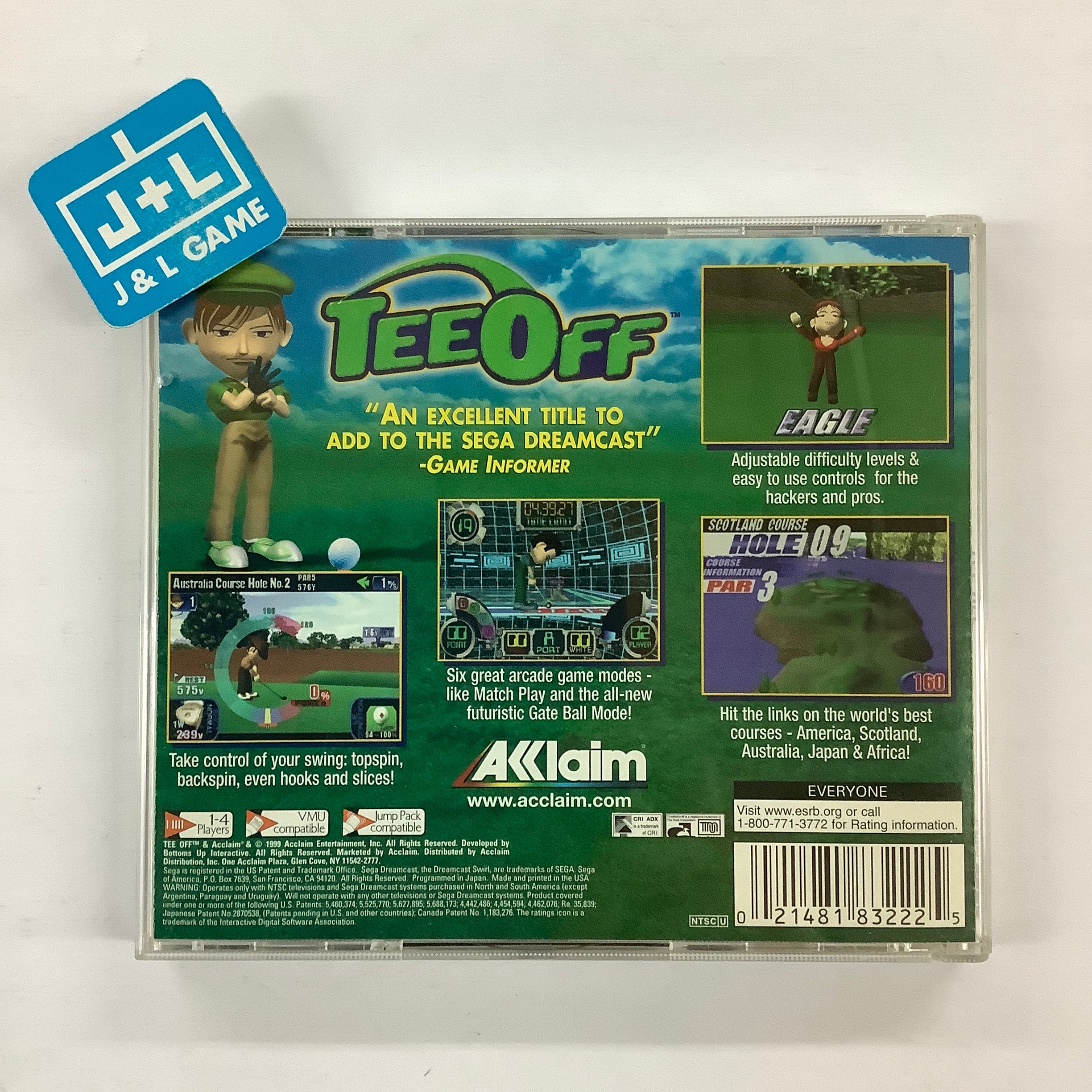 Tee Off - (DC) Dreamcast [Pre-Owned] Video Games Acclaim   