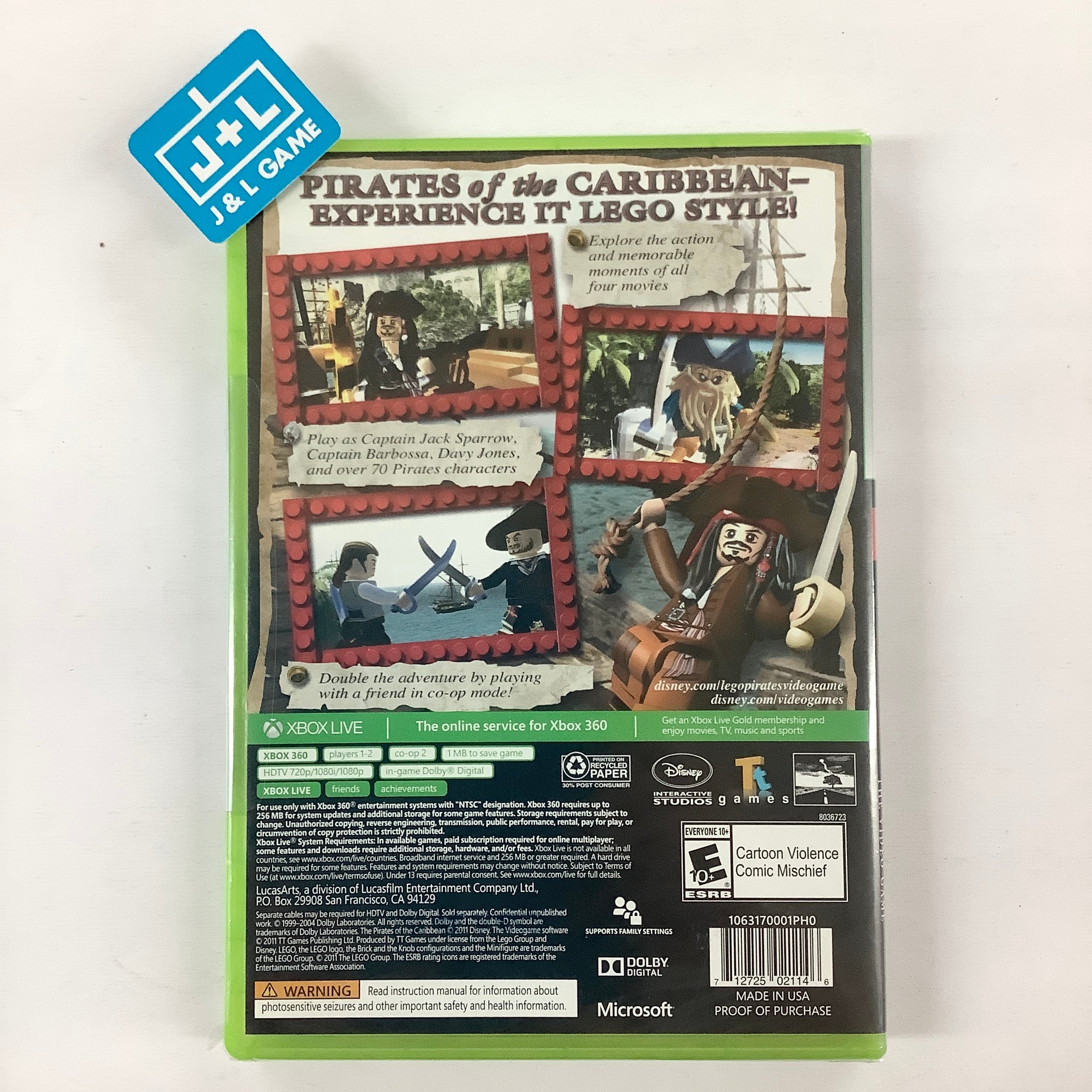 LEGO Pirates of the Caribbean: The Video Game - Xbox 360 Video Games Disney Interactive Studios   