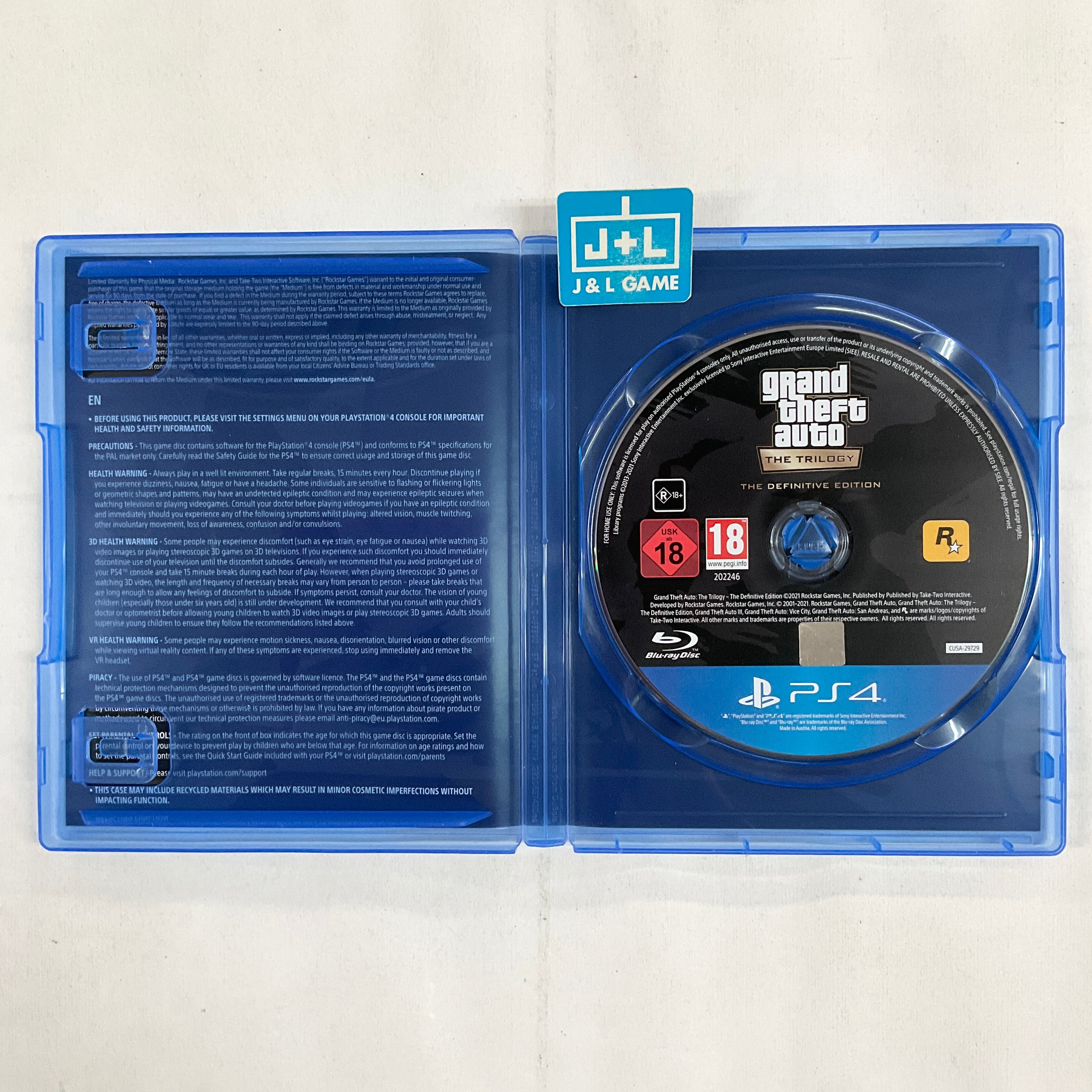 Grand Theft Auto: The Trilogy- The Definitive Edition - (PS4) PlayStation 4 [Pre-Owned] (European Import) Video Games Rockstar Games   