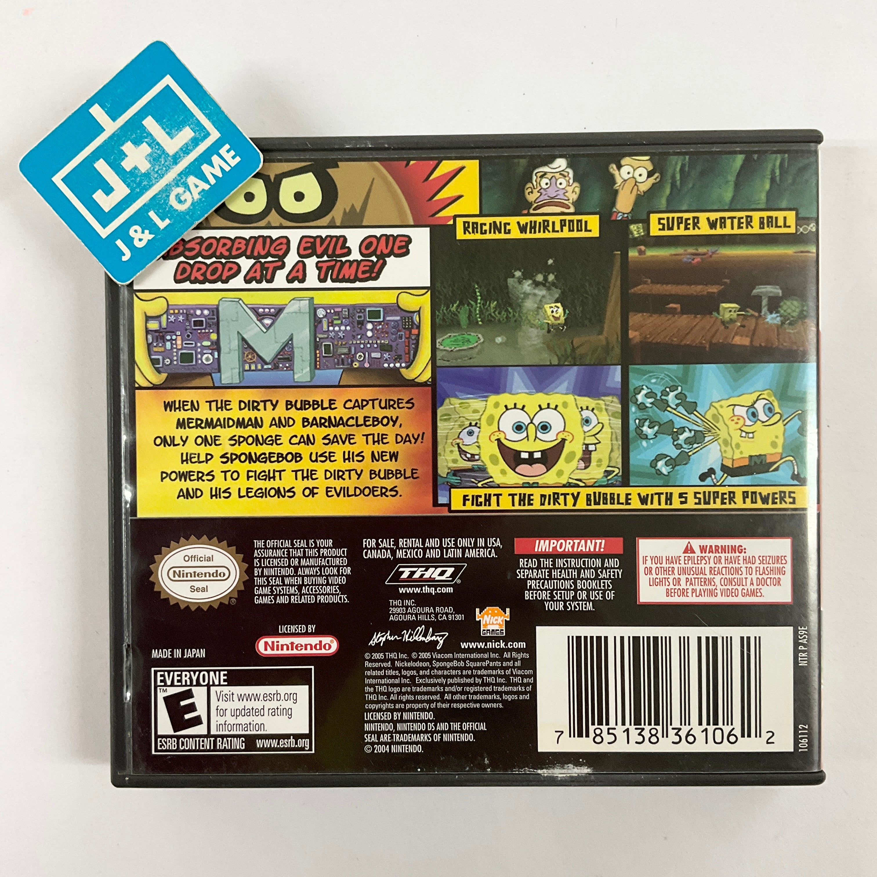 SpongeBob SquarePants: The Yellow Avenger - (NDS) Nintendo DS [Pre-Owned] Video Games THQ   