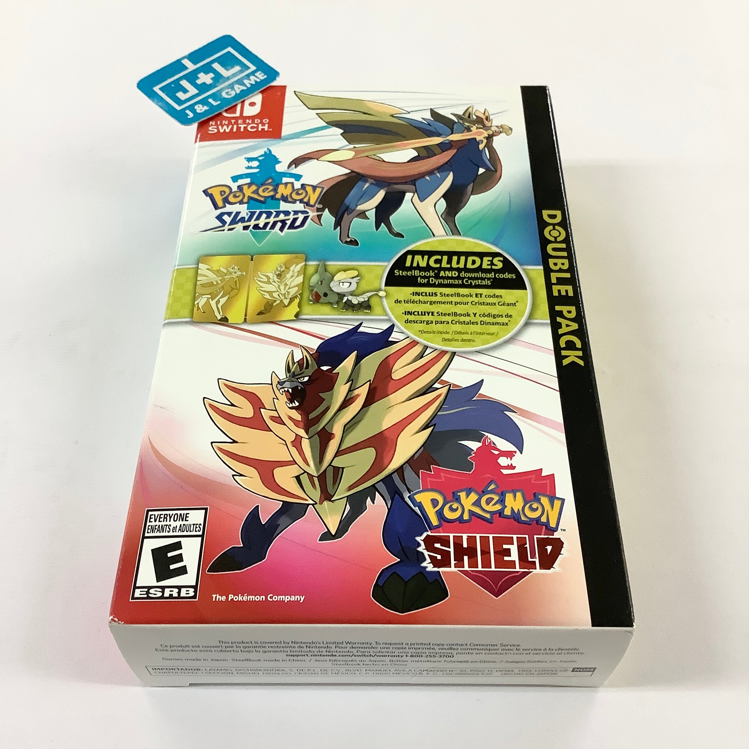 Pokemon Sword and Shield Double Pack (Steelbook Edition) - (NSW) Nintendo Switch Video Games Nintendo   