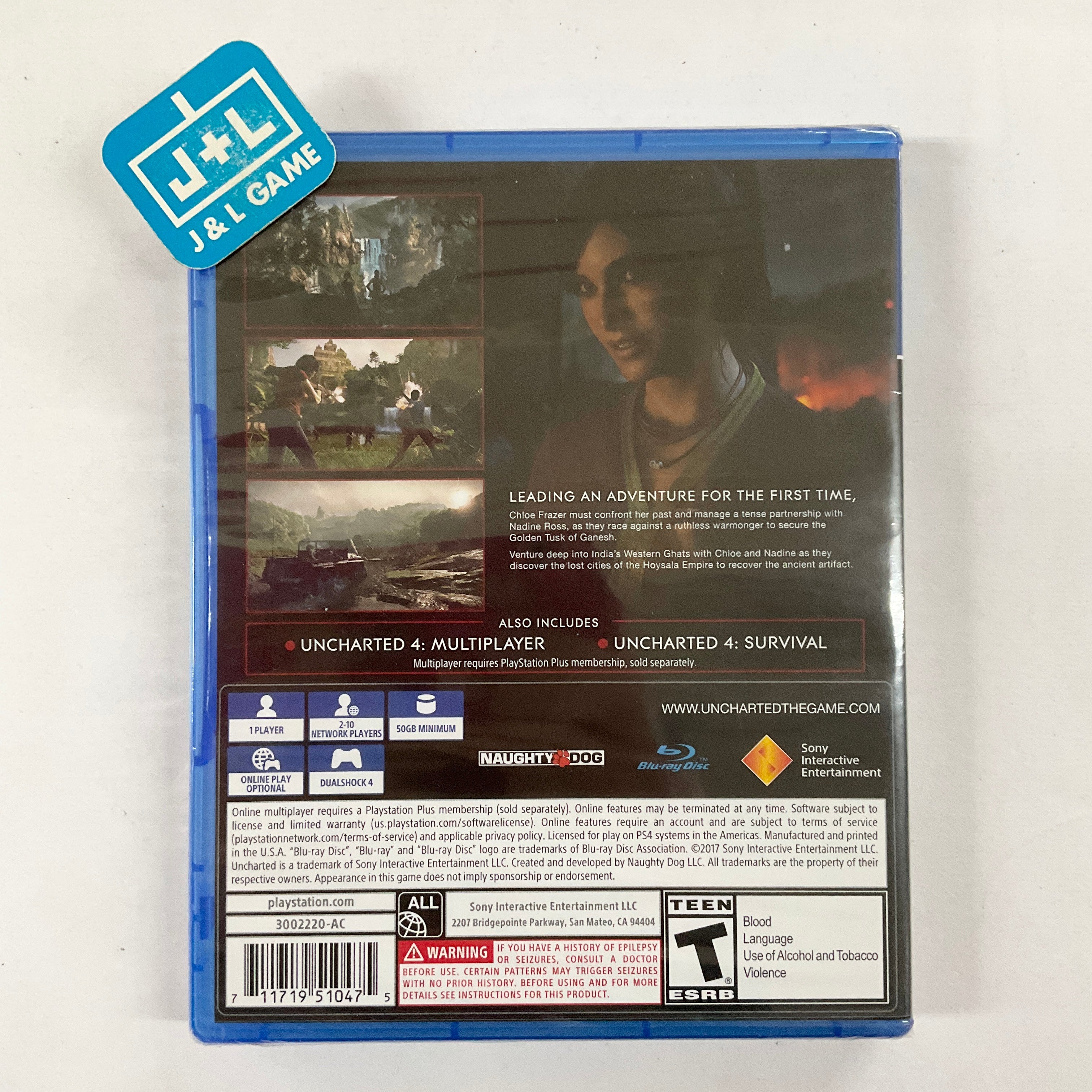 Uncharted: The Lost Legacy - (PS4) PlayStation 4 Video Games Sony Interactive Entertainment   