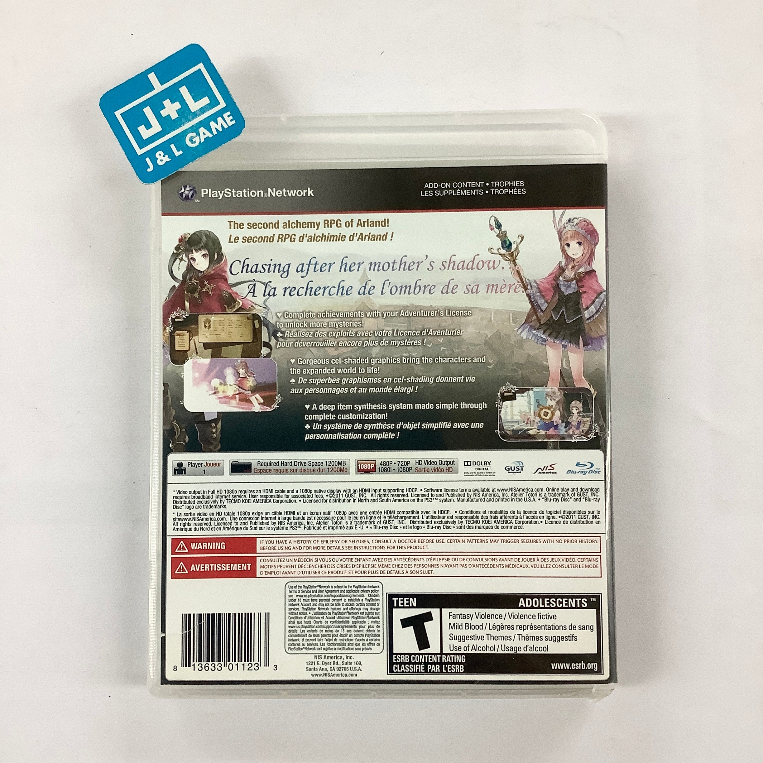 Atelier Totori: The Adventurer of Arland - (PS3) PlayStation 3 [Pre-Owned] Video Games NIS America   