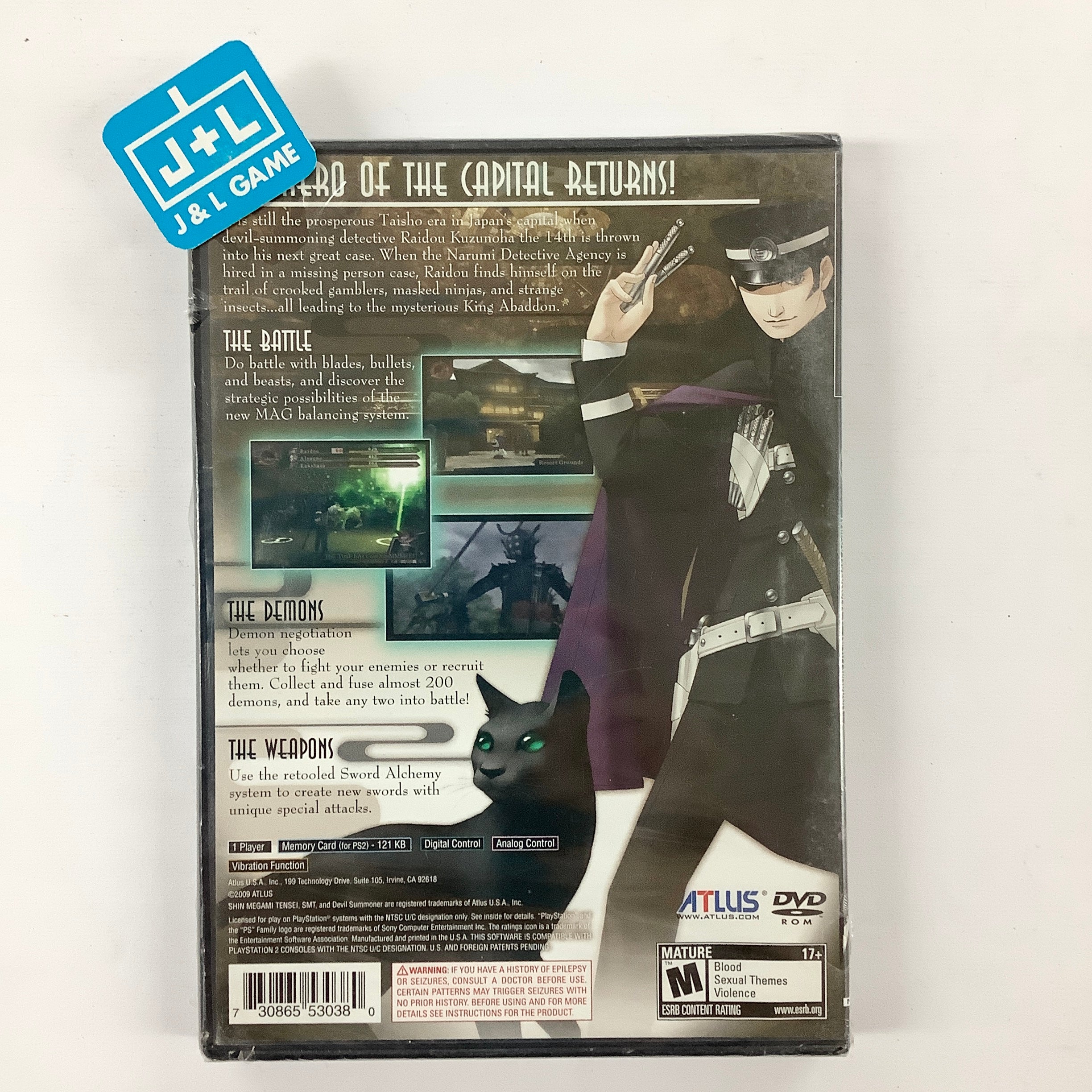 Shin Megami Tensei: Devil Summoner 2: Raidou Kuzunoha versus King Abaddon - (PS2) PlayStation 2 Video Games Atlus   