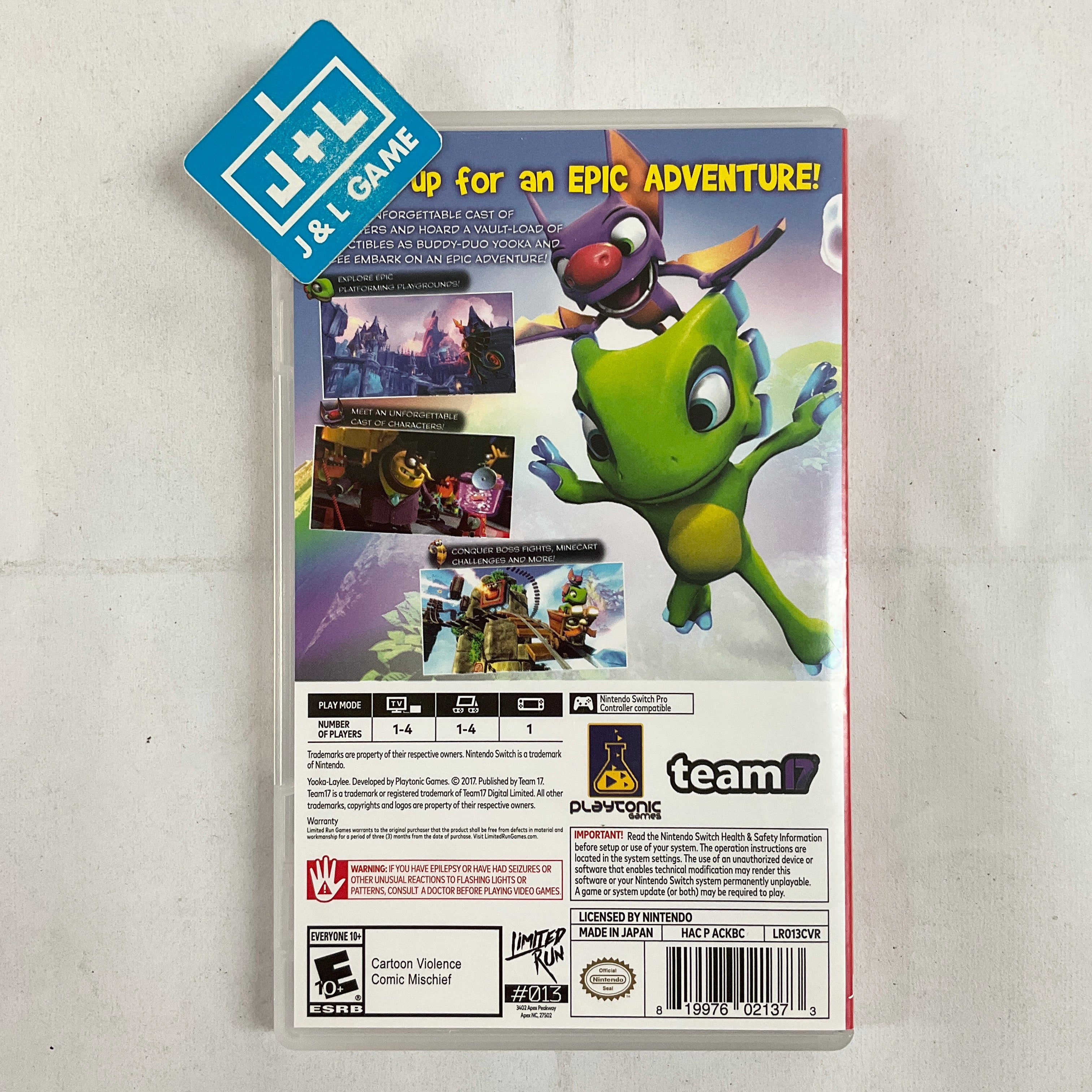 Yooka-Laylee (Limited Run #013) - (NSW) Nintendo Switch [Pre-Owned] Video Games Limited Run Games   