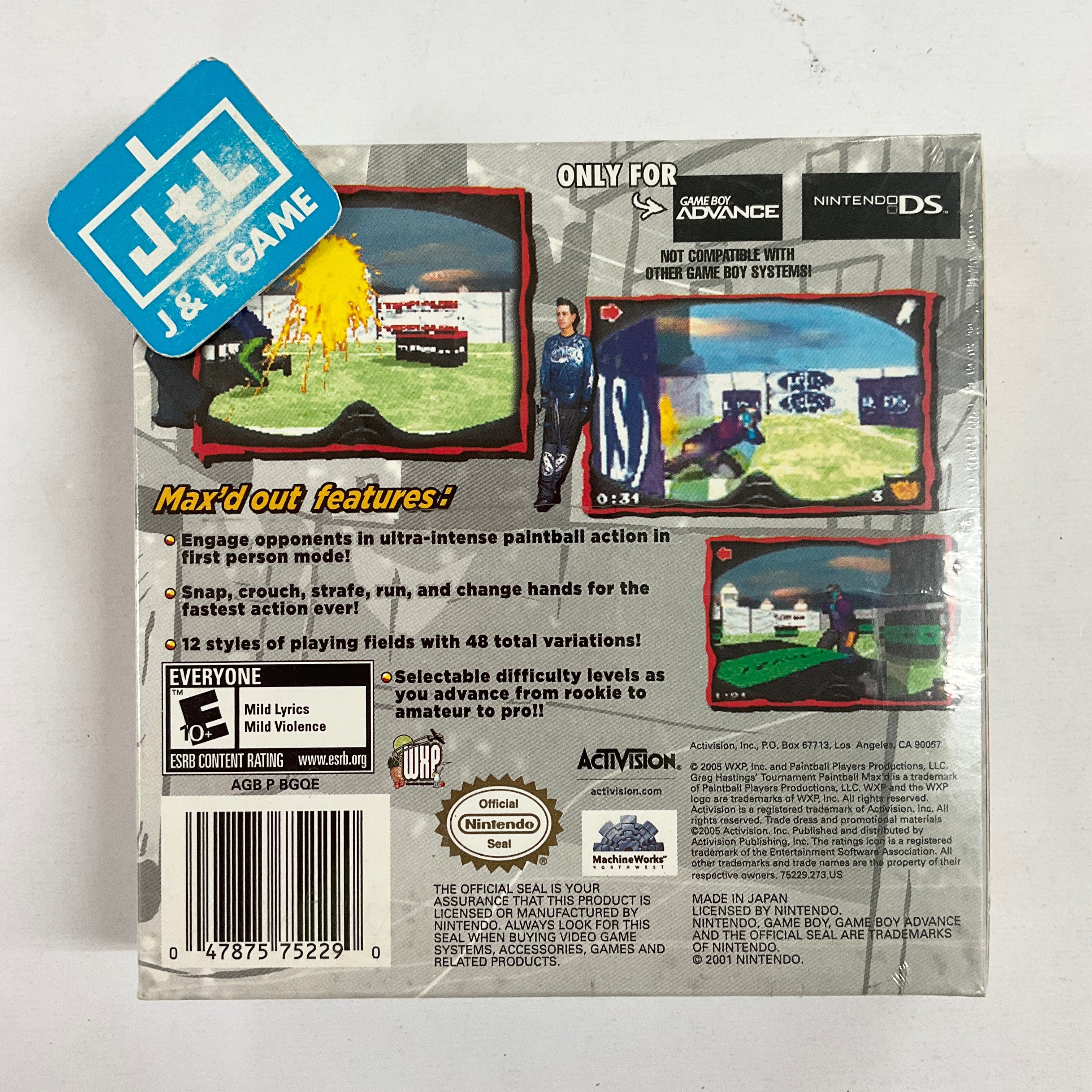 Greg Hastings' Tournament Paintball Max'd - (GBA) Game Boy Advance Video Games Activision Value   