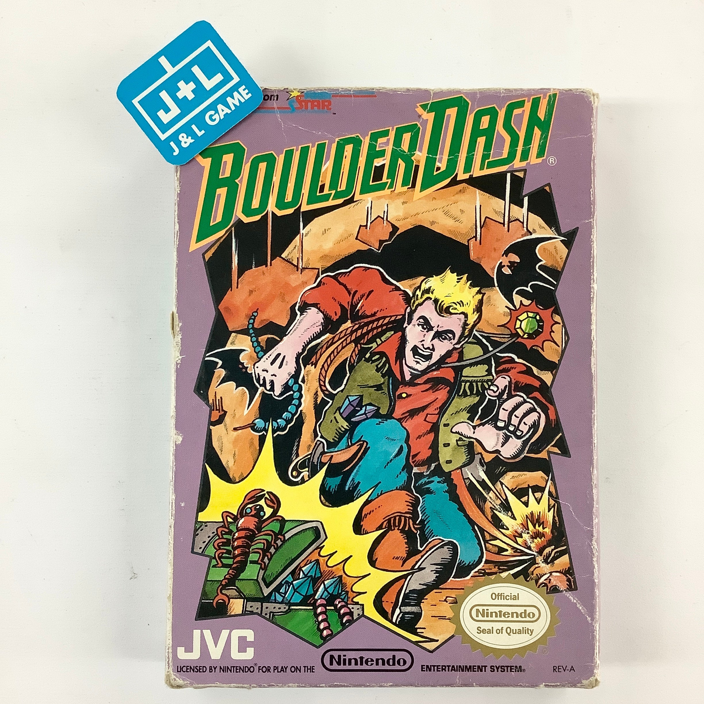 Boulder Dash - (NES) Nintendo Entertainment System [Pre-Owned] Video Games JVC Musical Industries, Inc.   