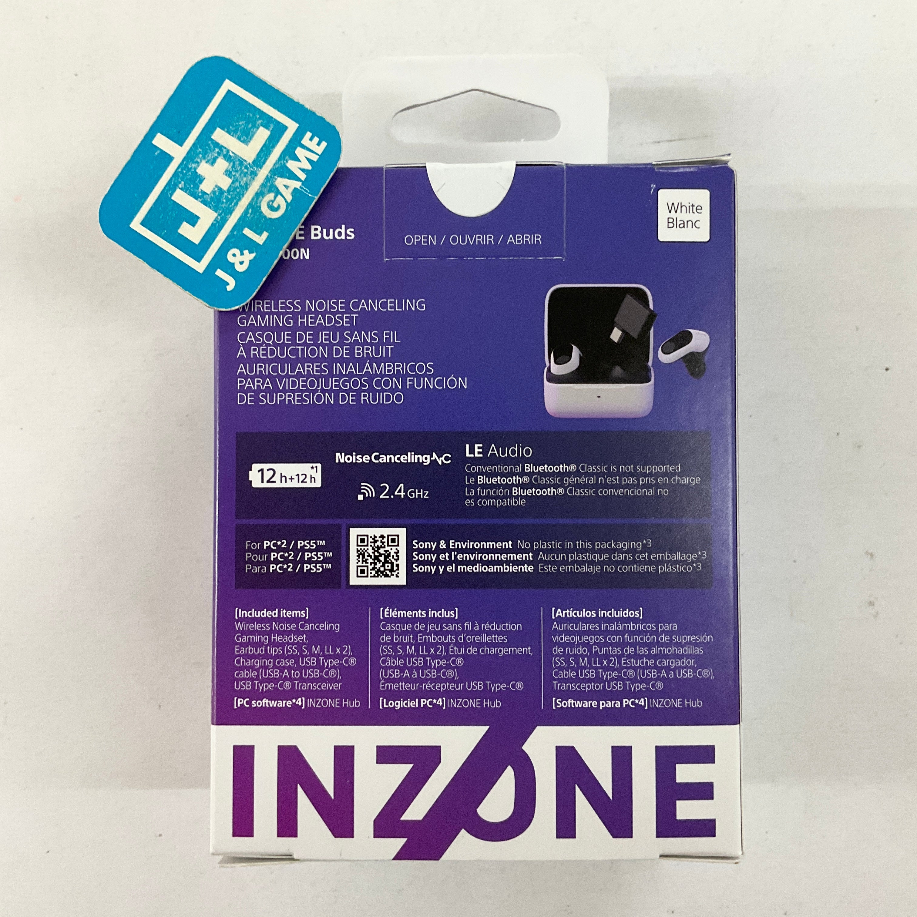 Sony INZONE Buds WF-G700N (White) - (PS5) Playstation 5 Accessories Sony   