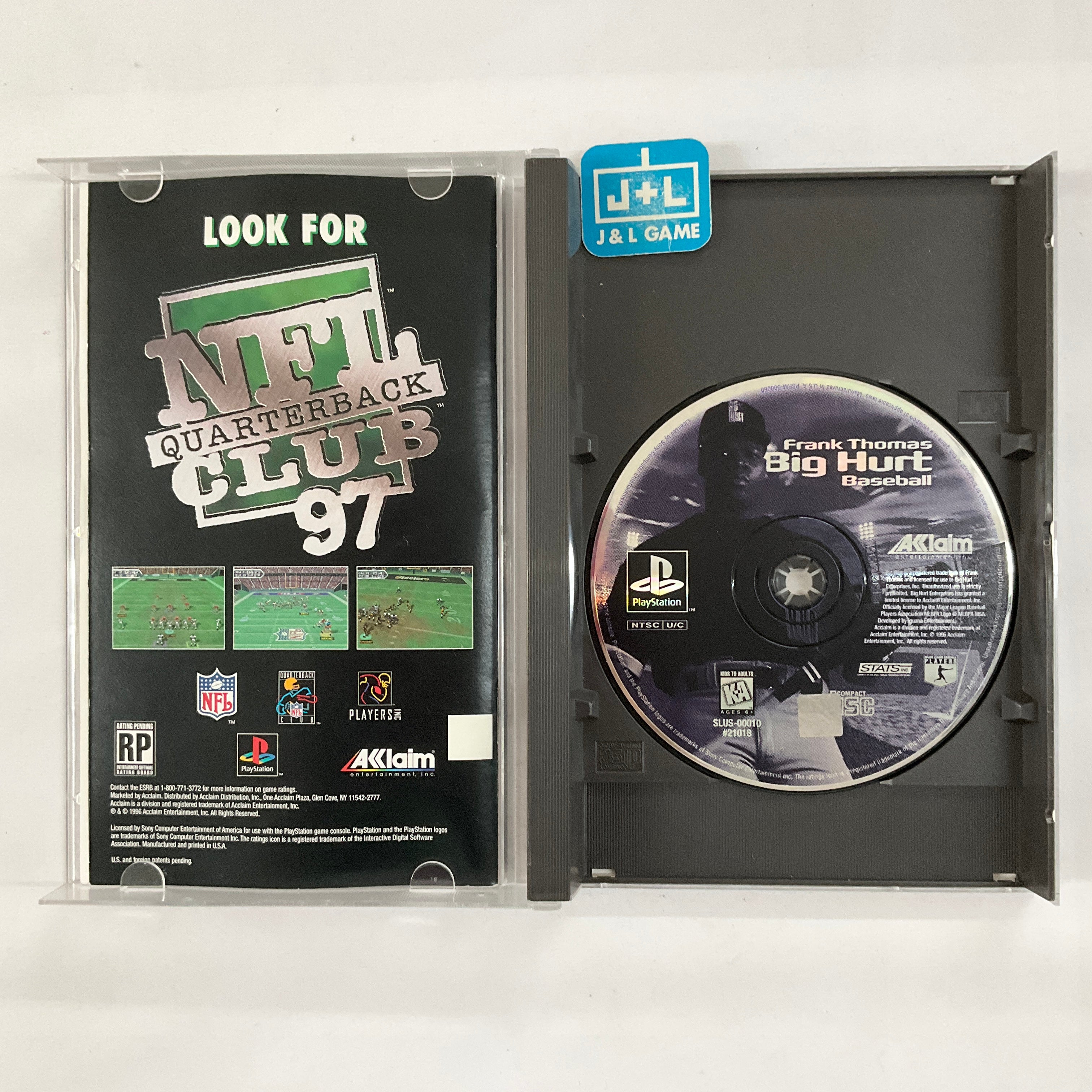 Frank Thomas Big Hurt Baseball (Long Box) - (PS1) Playstation 1 [Pre-Owned] Video Games Acclaim   