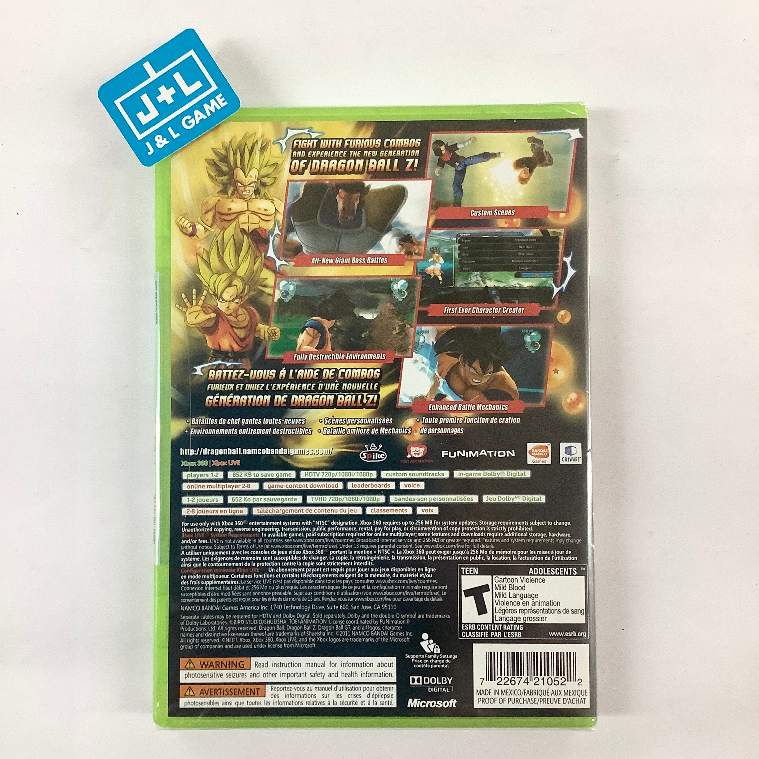 Dragon Ball Z: Ultimate Tenkaichi - Xbox 360 Video Games Namco Bandai Games   