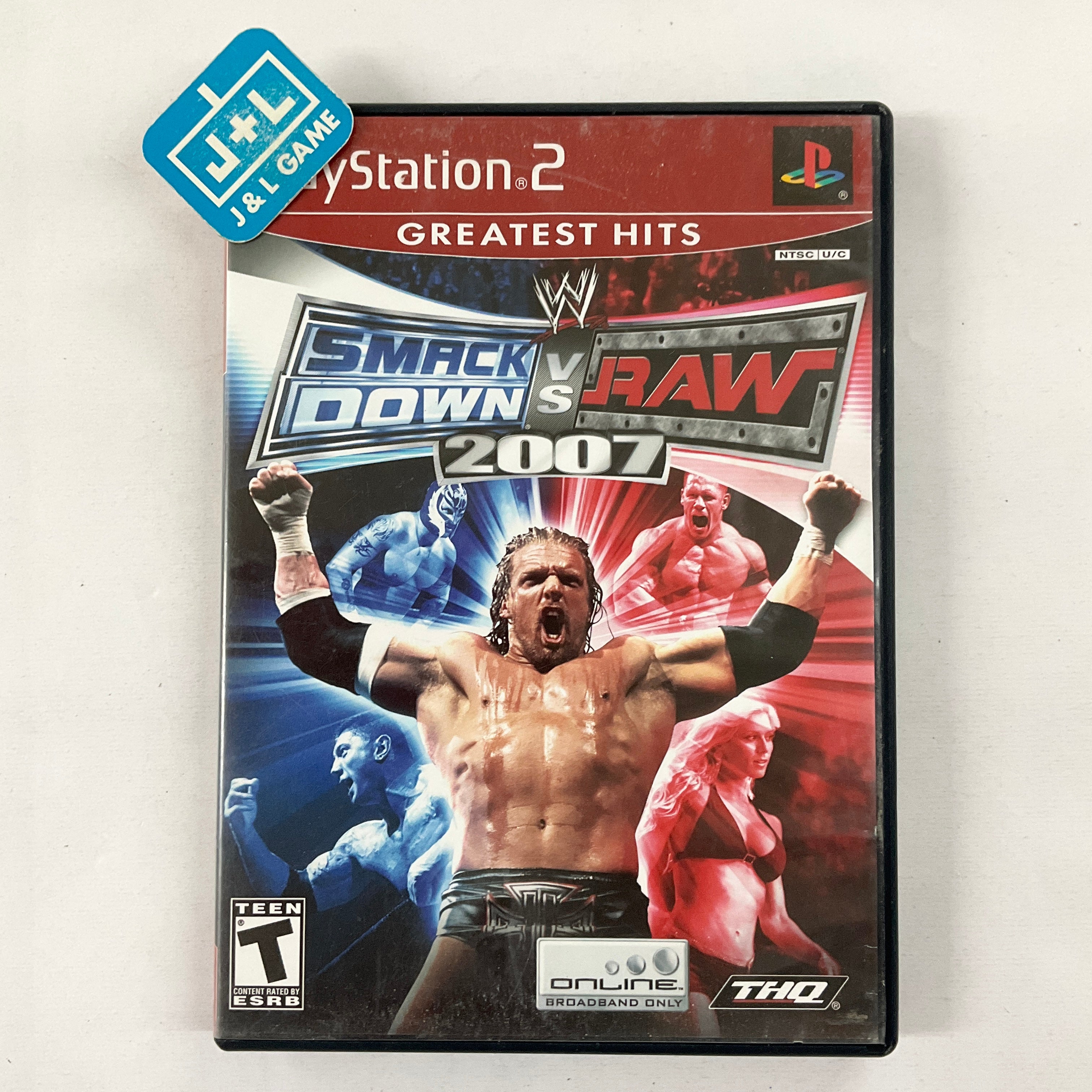 WWE SmackDown vs. Raw 2007 (Greatest Hits) - (PS2) PlayStation 2 [Pre-Owned] Video Games THQ   