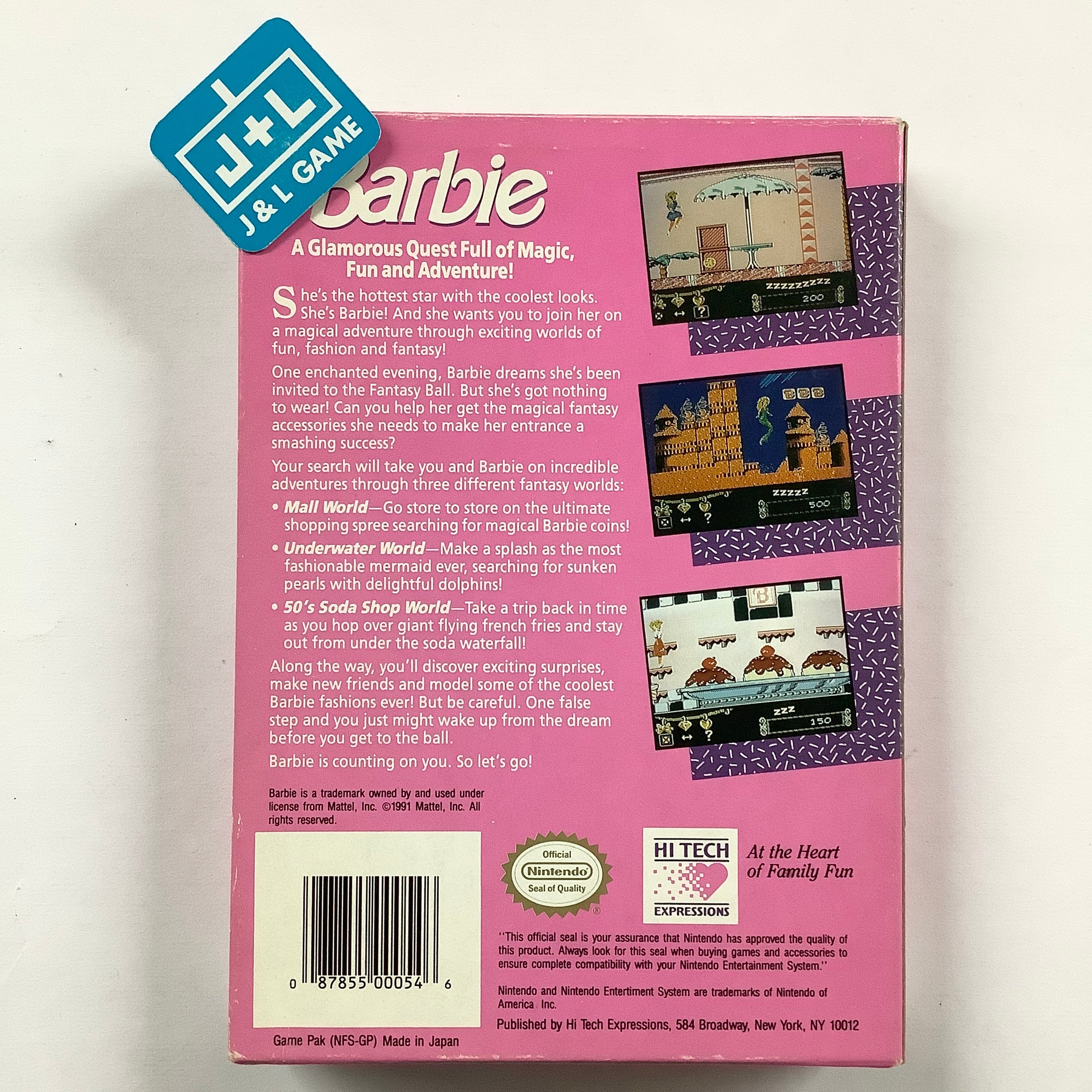 Barbie - (NES) Nintendo Entertainment System [Pre-Owned] Video Games Hi-Tech   