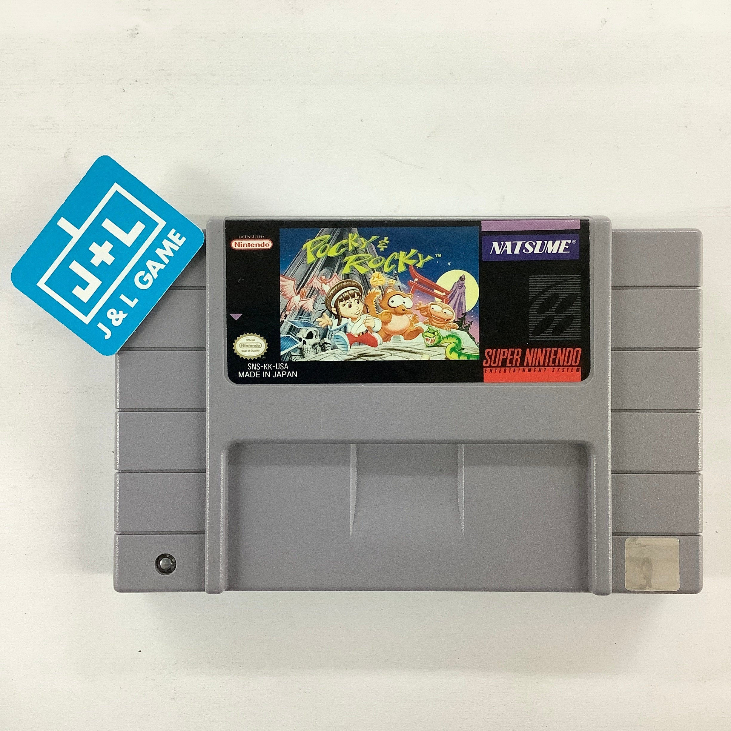 Pocky & Rocky - (SNES) Super Nintendo [Pre-Owned] Video Games Natsume   