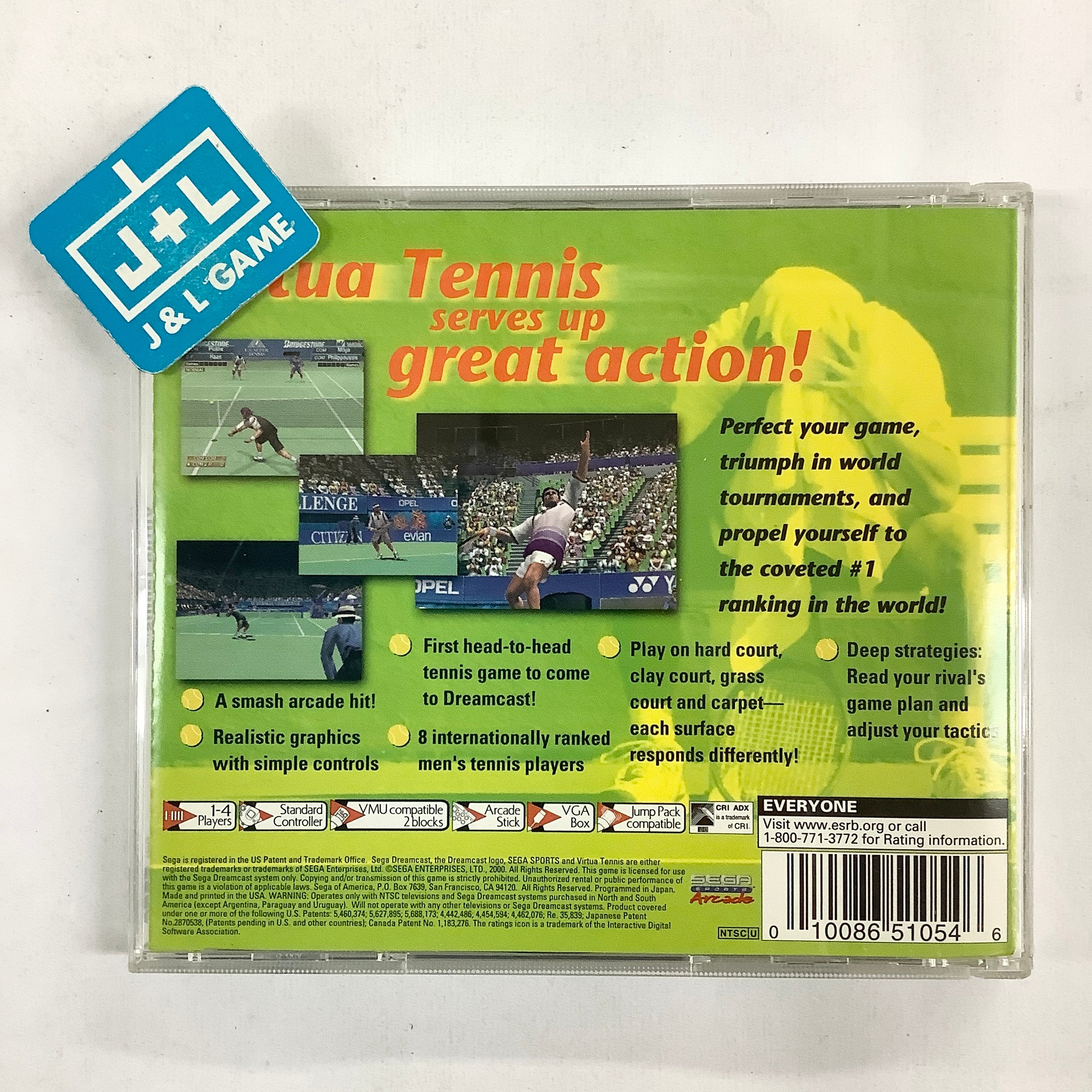 Virtua Tennis - SEGA Dreamcast  [Pre-Owned] Video Games Sega   