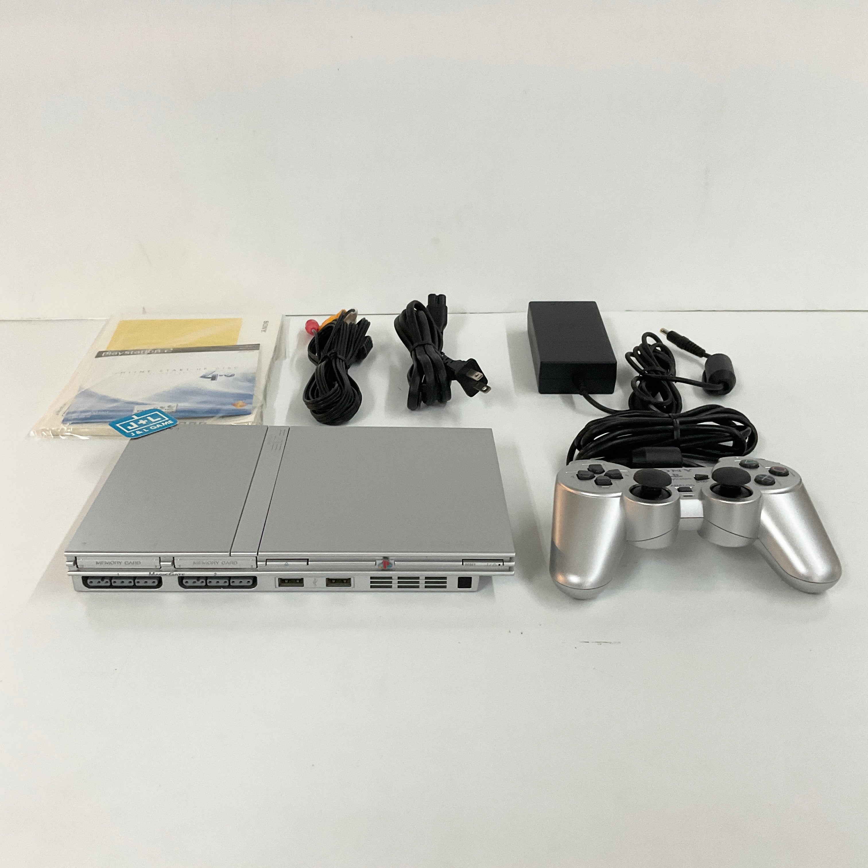 Sony PlayStation 2 Slim Console (Silver) - (PS2) PlayStation 2 [Pre-Owned] Consoles Sony   