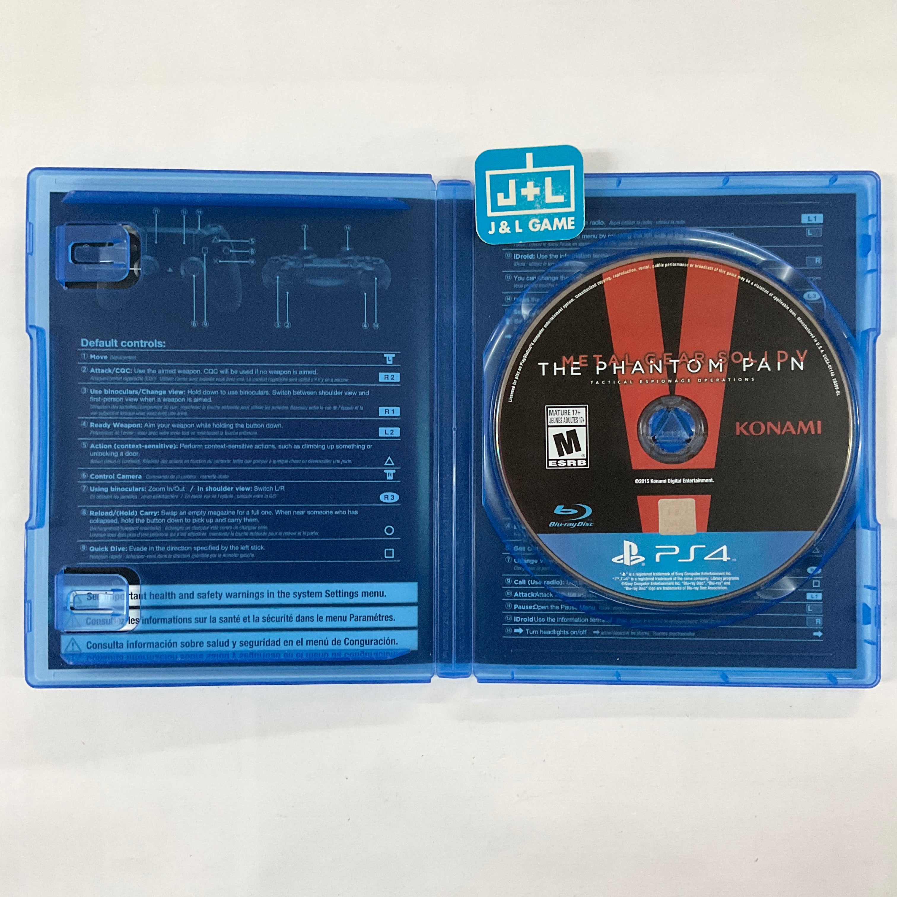 Metal Gear Solid V: The Phantom Pain Day One Edition - (PS4) PlayStation 4 [Pre-Owned] Video Games Konami   