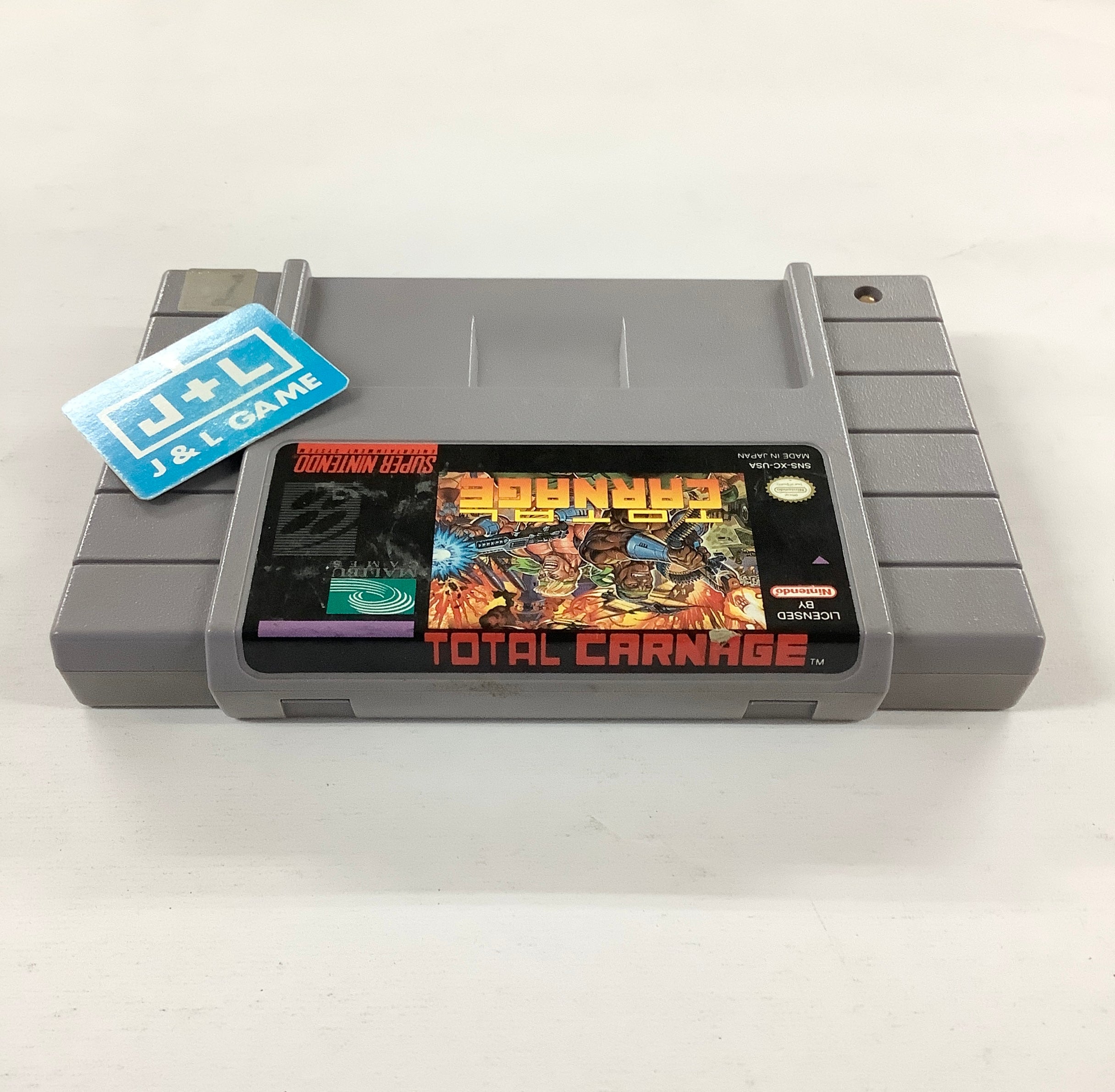 Total Carnage - (SNES) Super Nintendo [Pre-Owned] Video Games Malibu   