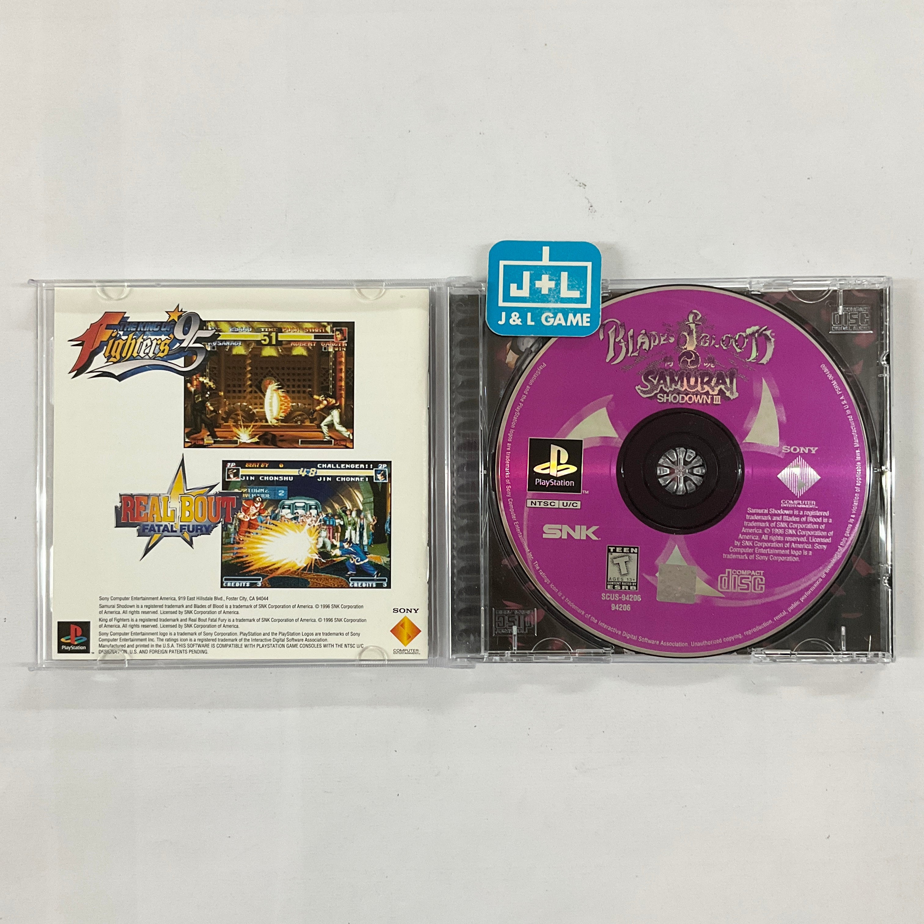 Samurai Shodown III: Blades of Blood - (PS1) PlayStation 1 [Pre-Owned] Video Games Sony   