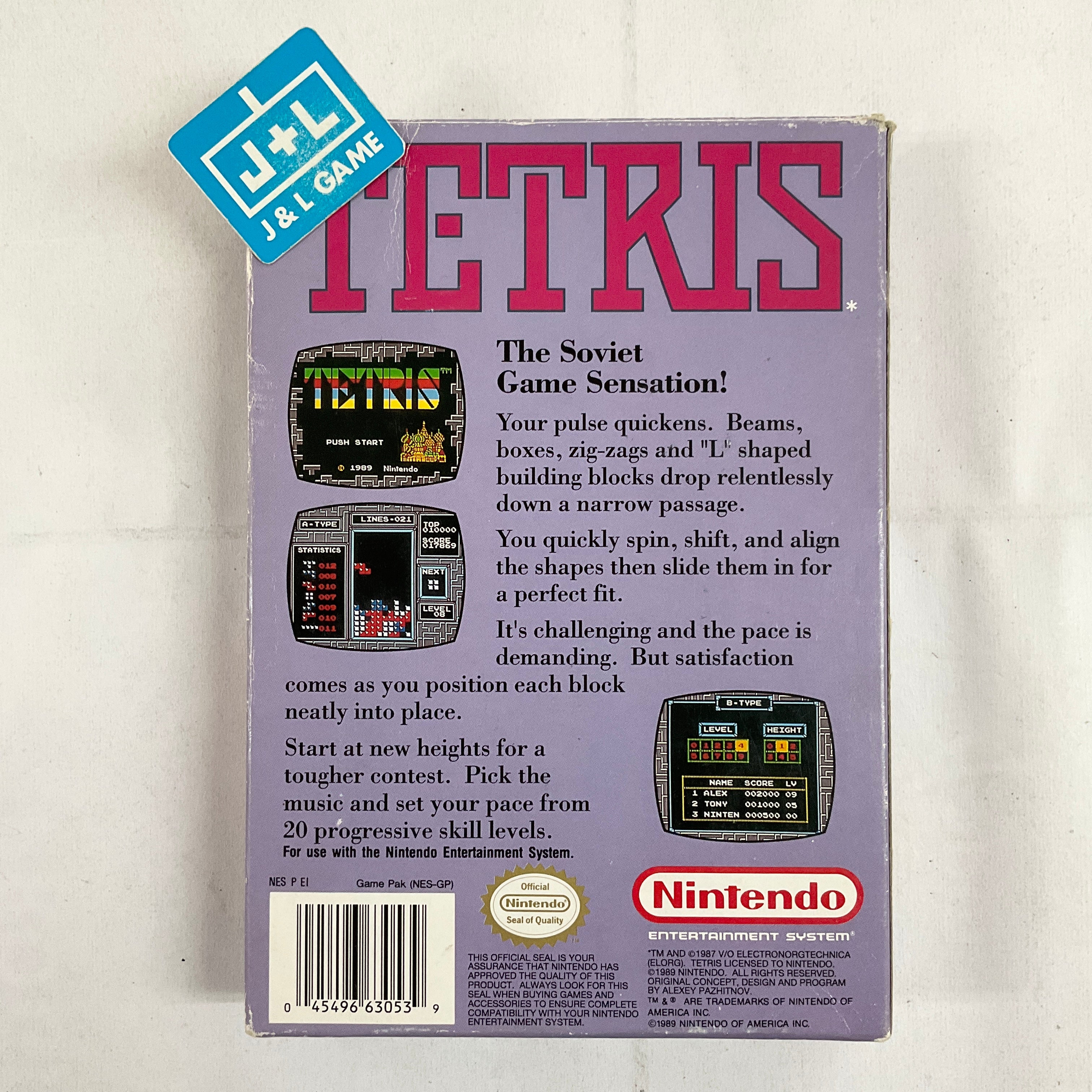 Tetris - (NES) Nintendo Entertainment System [Pre-Owned] Video Games Nintendo   