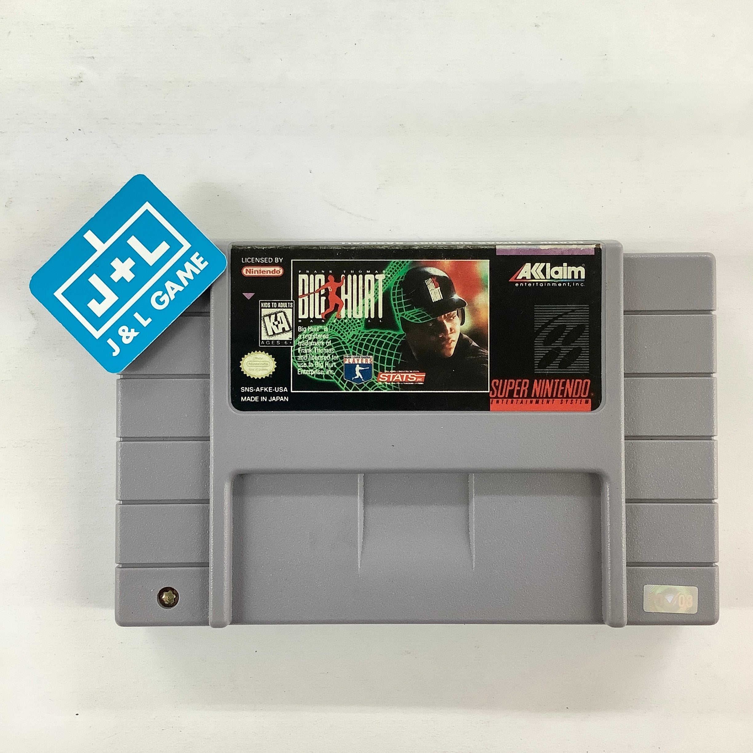 Frank Thomas Big Hurt Baseball - (SNES) Super Nintendo [Pre-Owned] Video Games Acclaim   