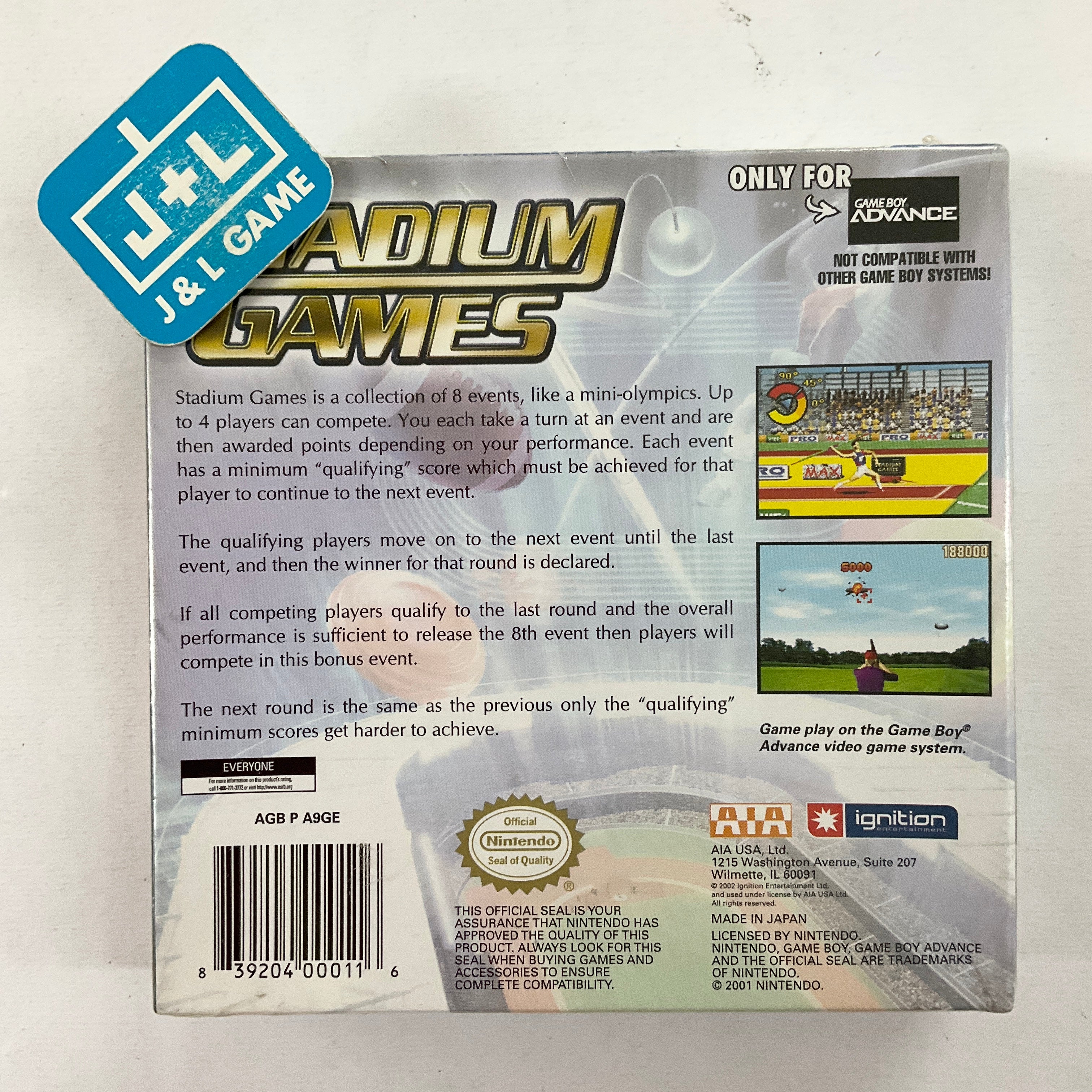 Stadium Games - (GBA) Game Boy Advance Video Games Ignition Entertainment   