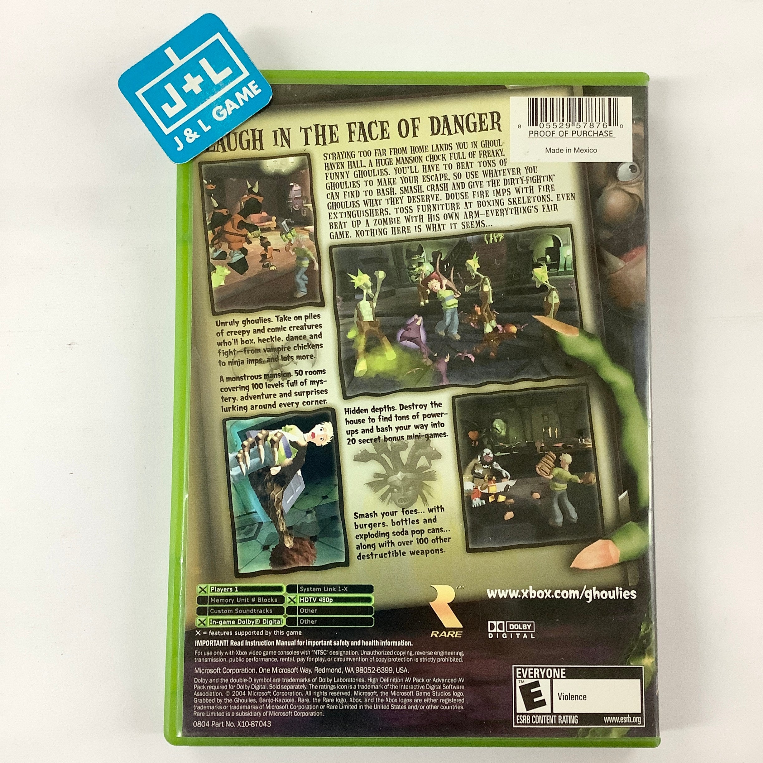 Grabbed by the Ghoulies - (XB) Xbox [Pre-Owned] Video Games Microsoft Game Studios   