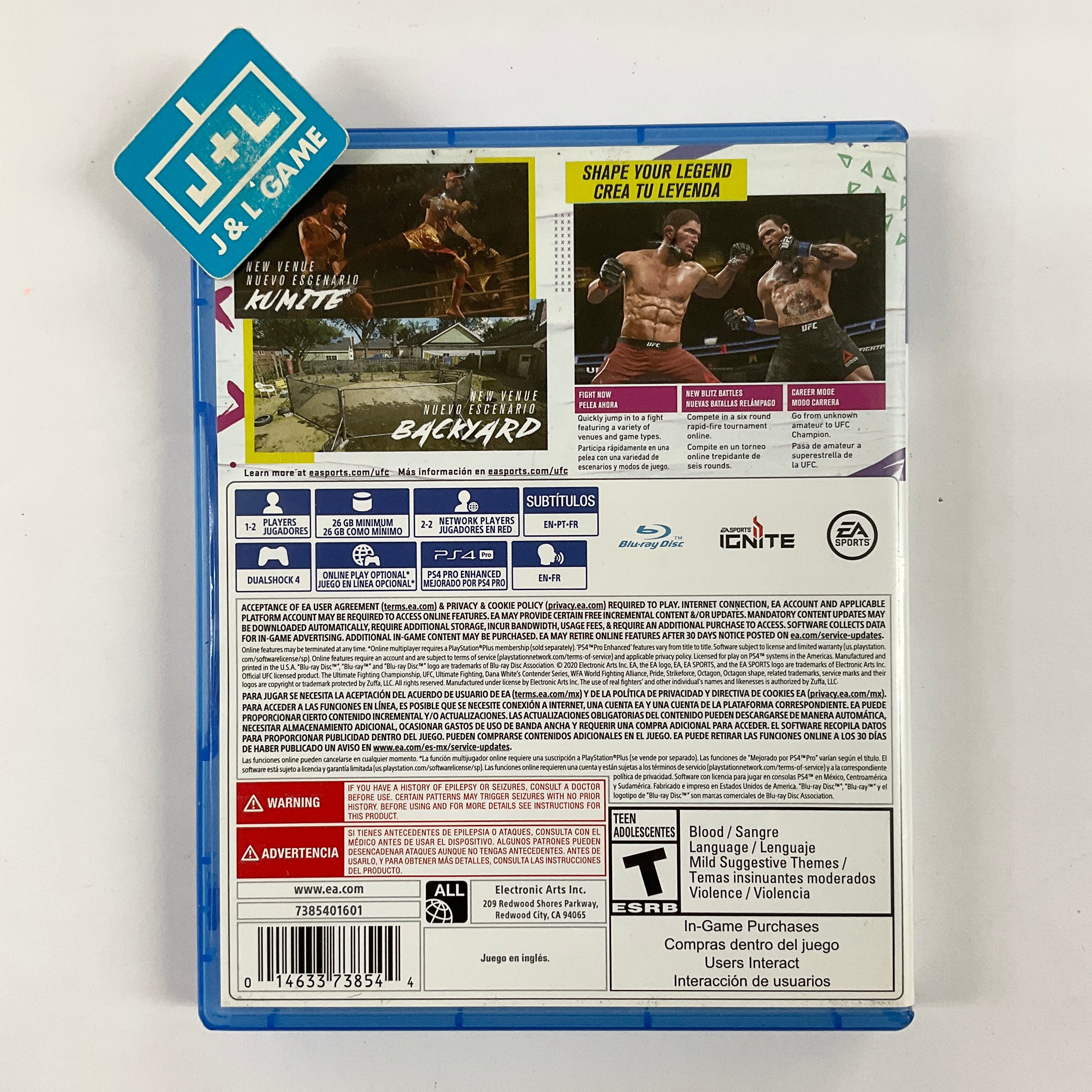 EA SPORTS UFC 4 - (PS4) PlayStation 4 [Pre-Owned] Video Games Electronic Arts   